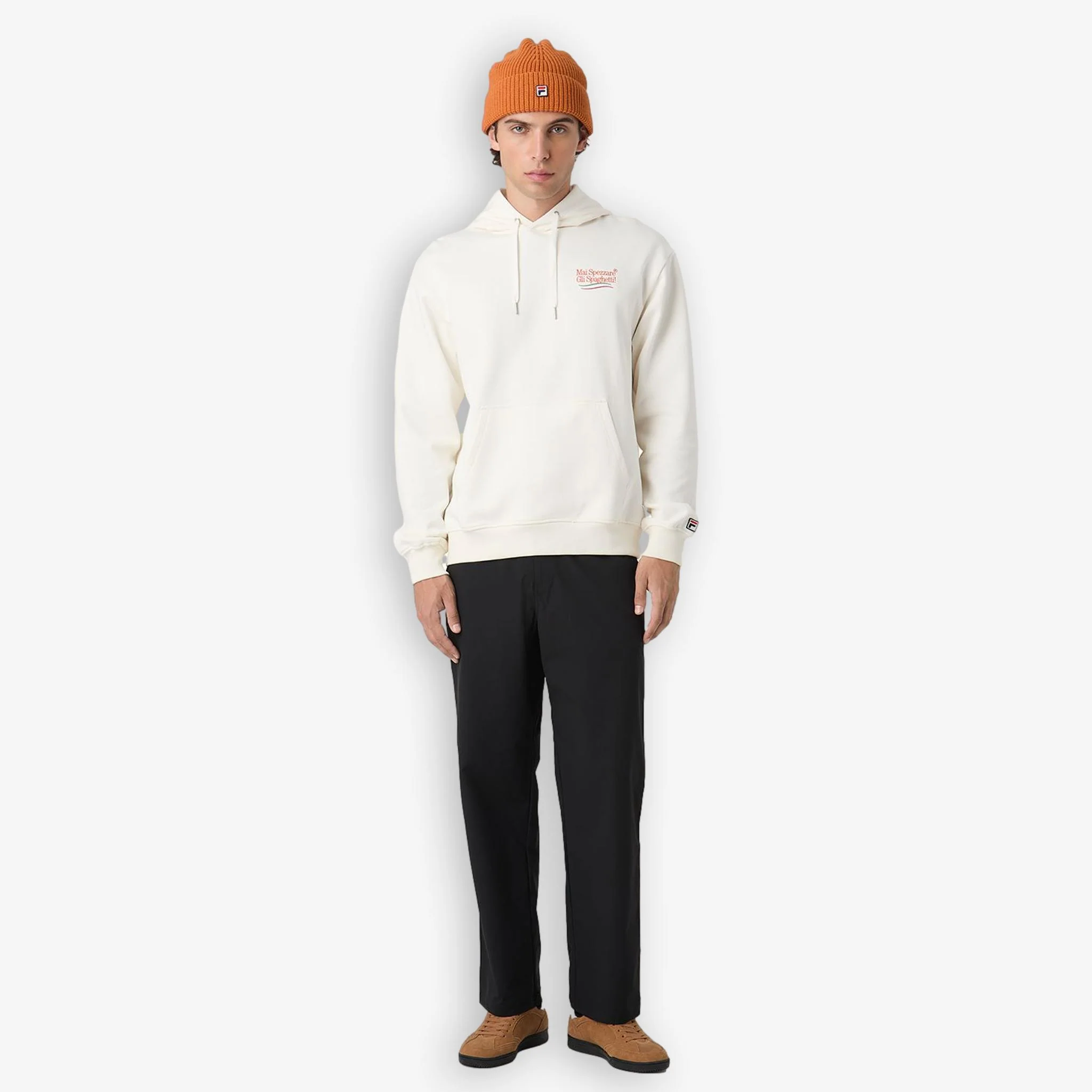 Navigli Pasta Graphic Hoodie Offwhite - Image 5