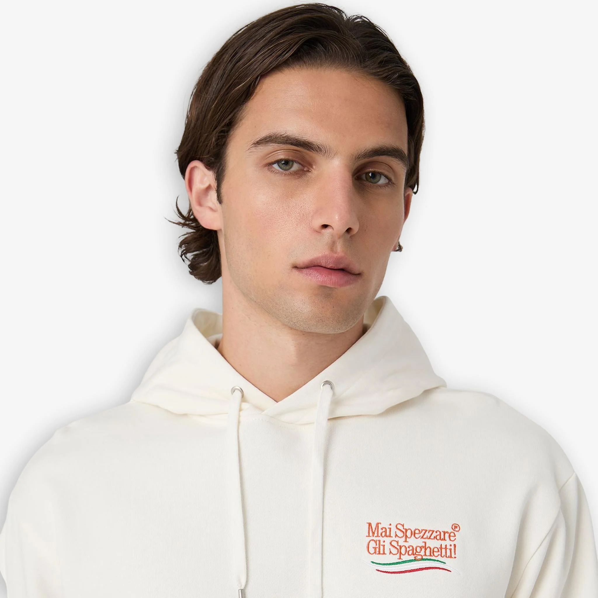 Navigli Pasta Graphic Hoodie Offwhite - Image 6