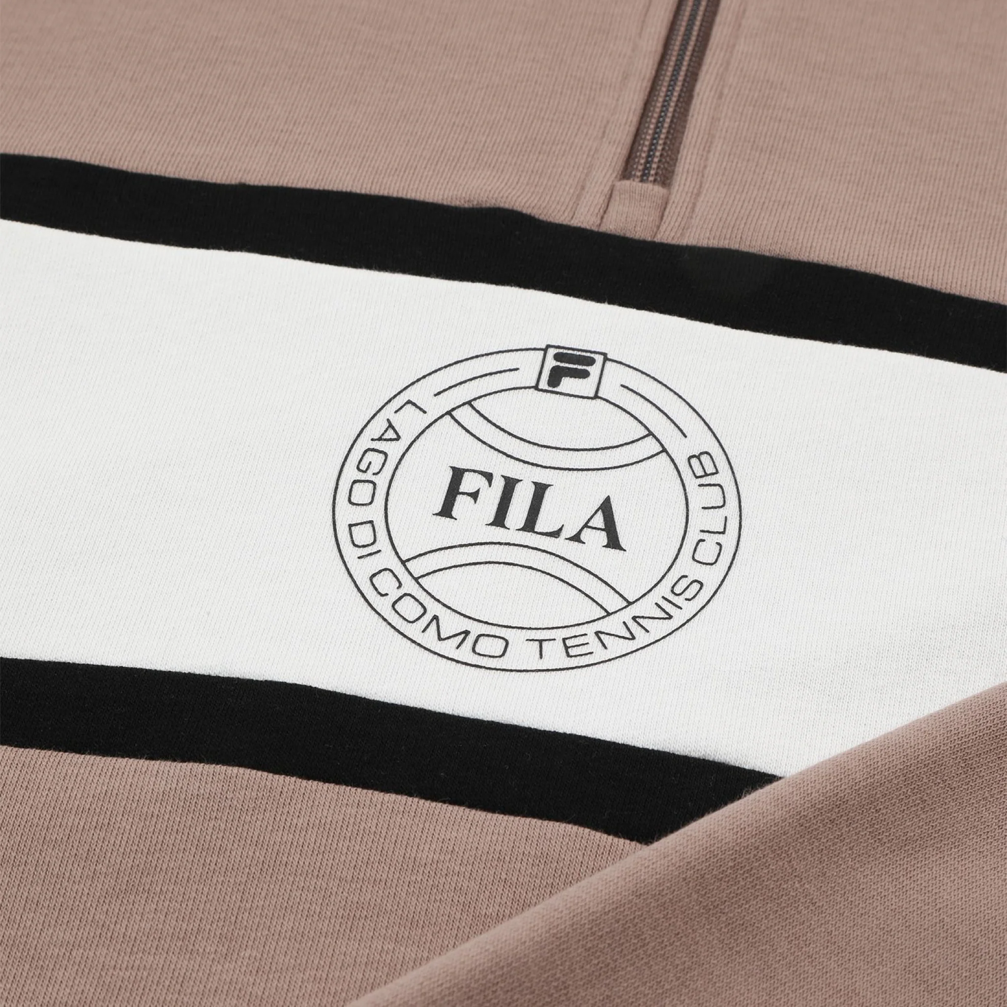 Parella Loose Half Zip Sweater Beige - Image 6