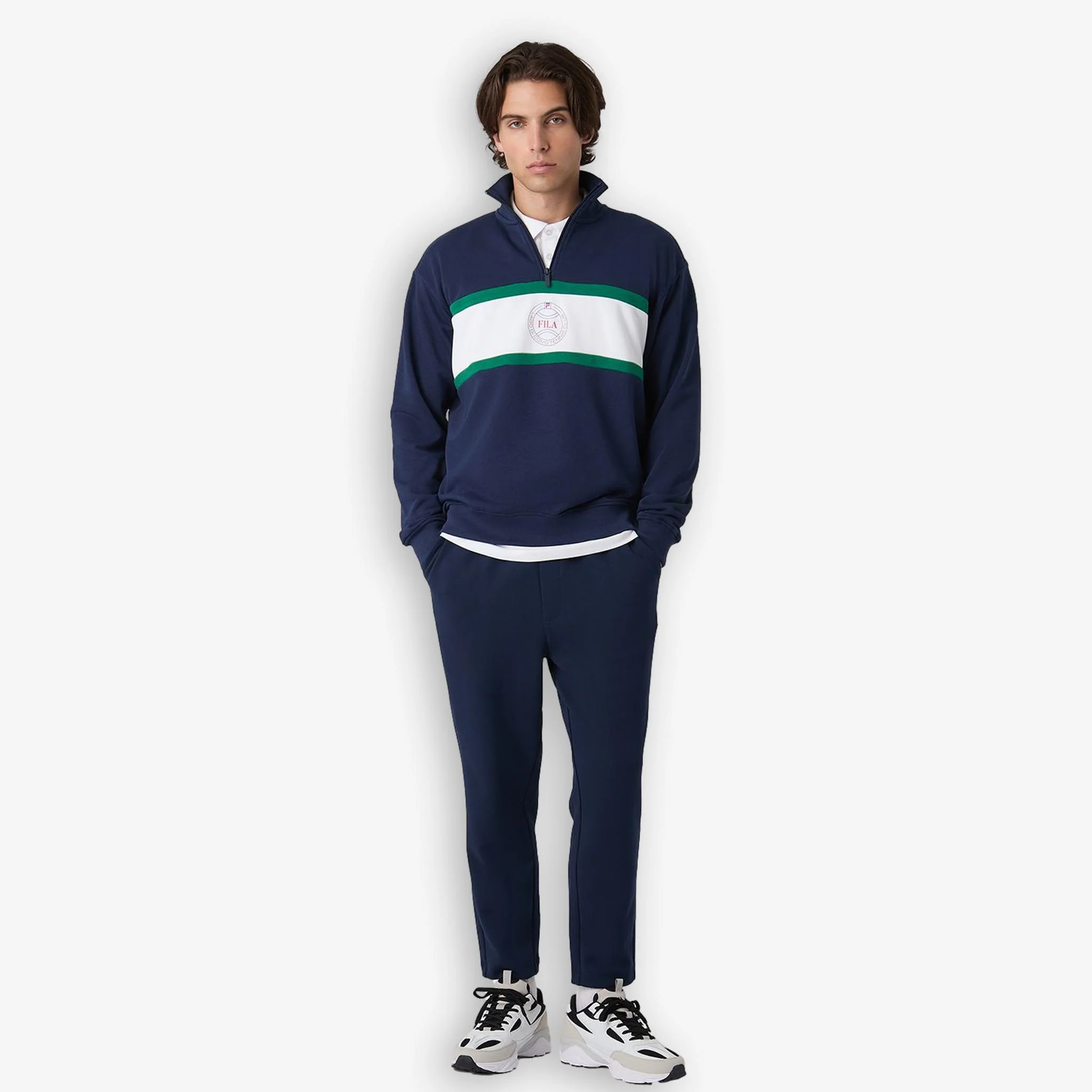 Parella Loose Half Zip Sweater Blue - Image 4