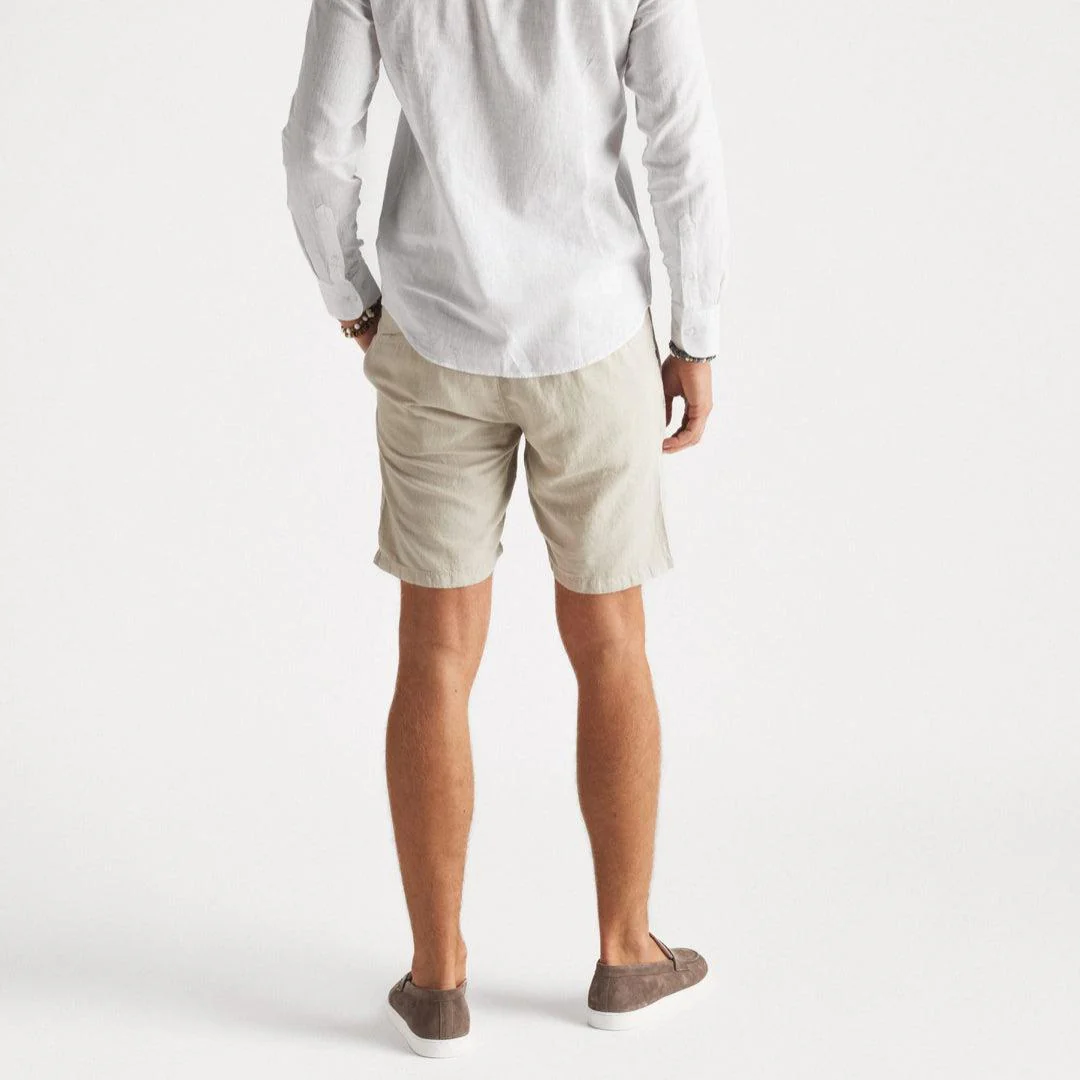 Cotton/Linen Shorts Sand - Image 3