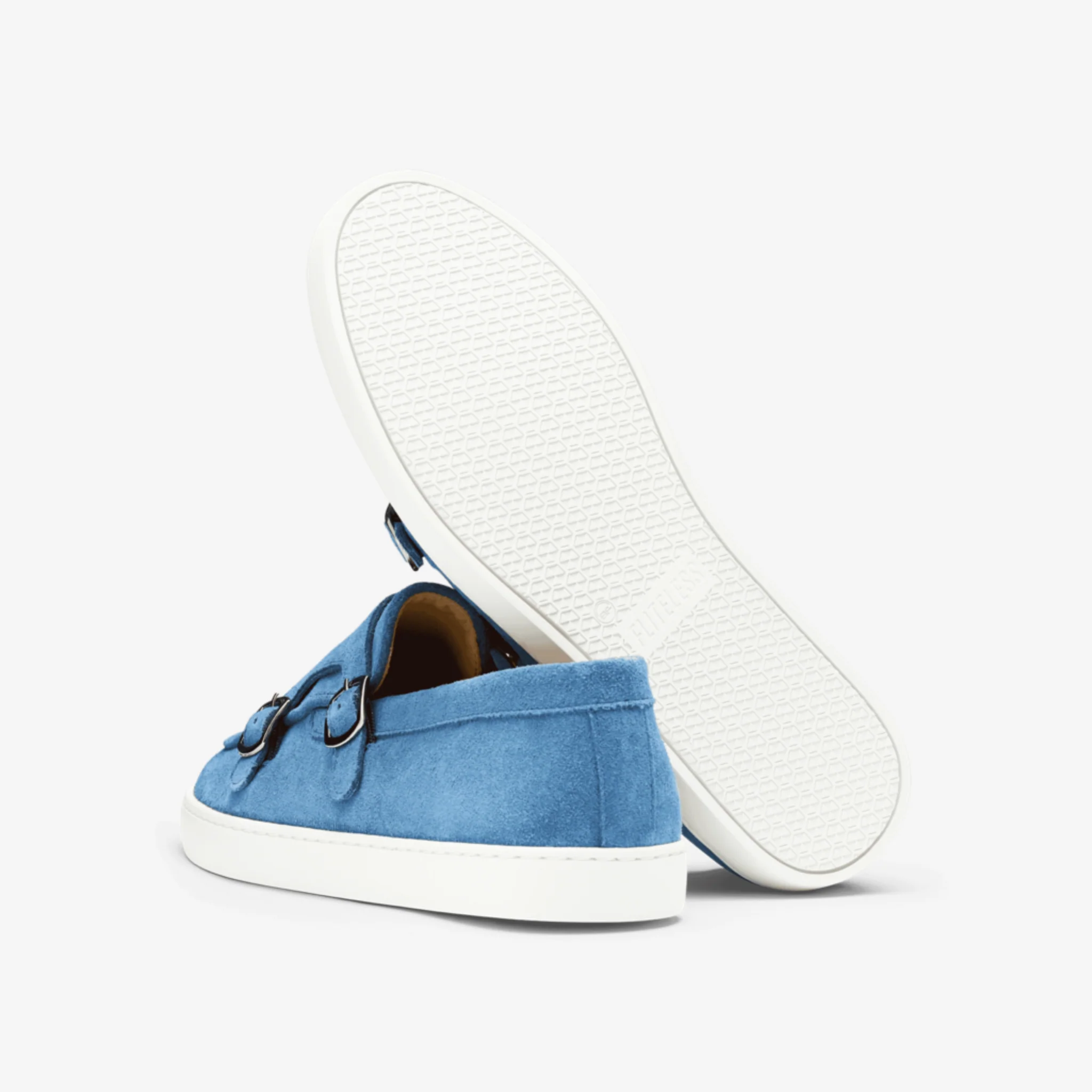 Monk Strap Sneaker Suede Ocean Blue - Image 3