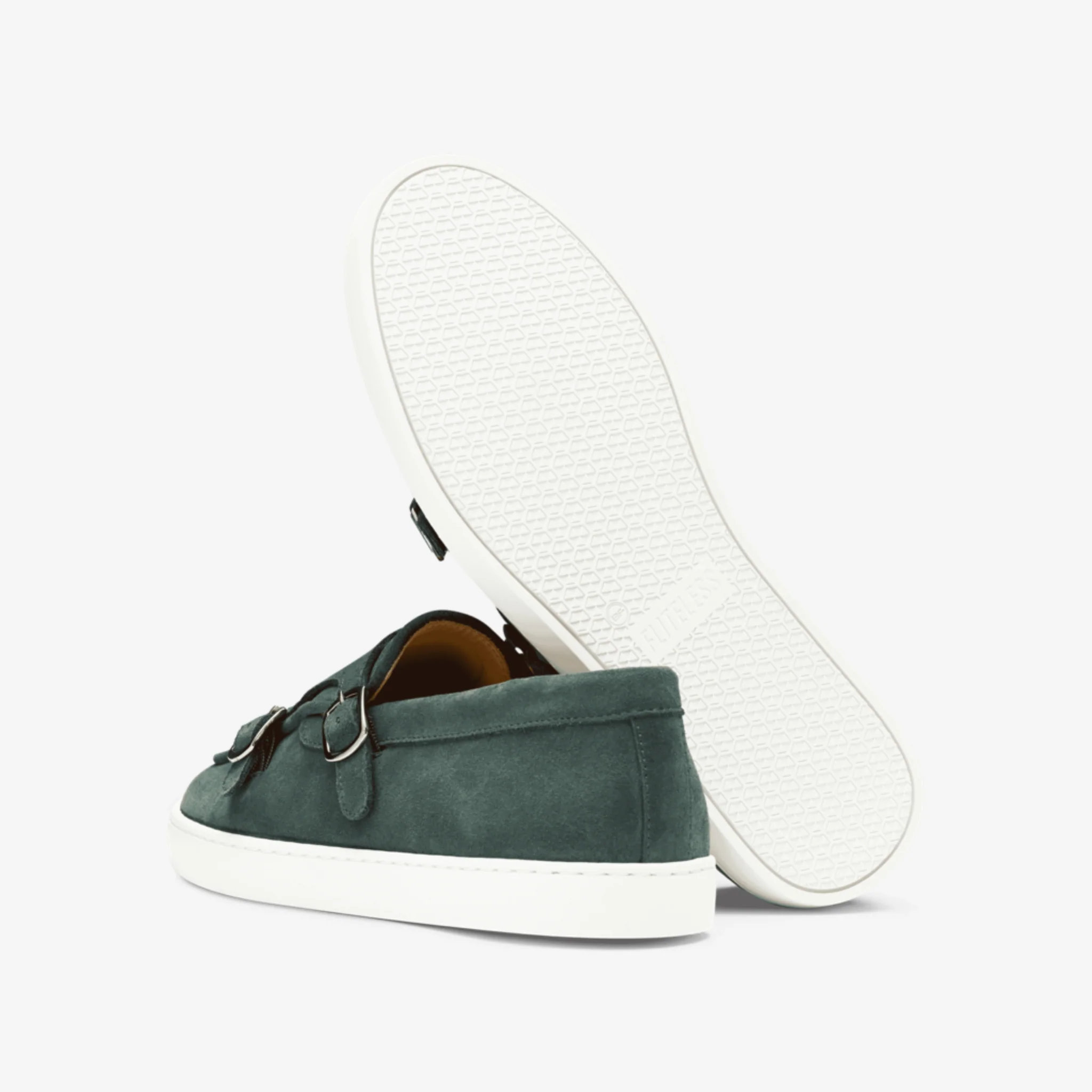 Monk Strap Sneaker Suede Racing Green - Image 3