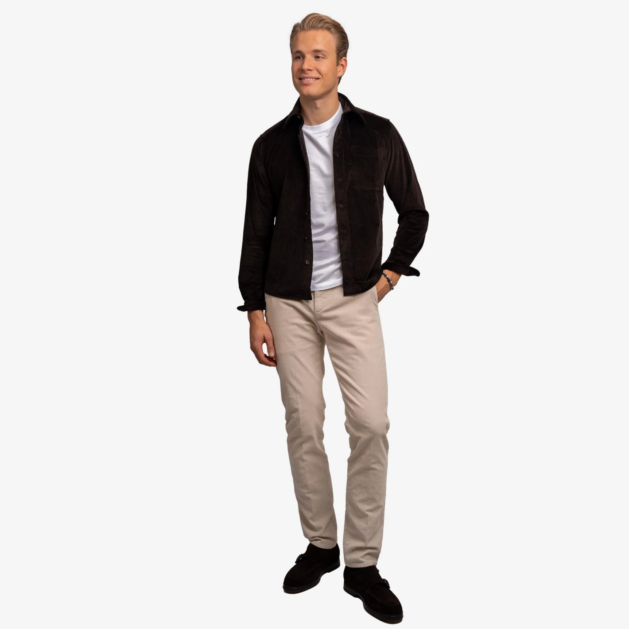 Corduroy Overshirt Brown - Image 3