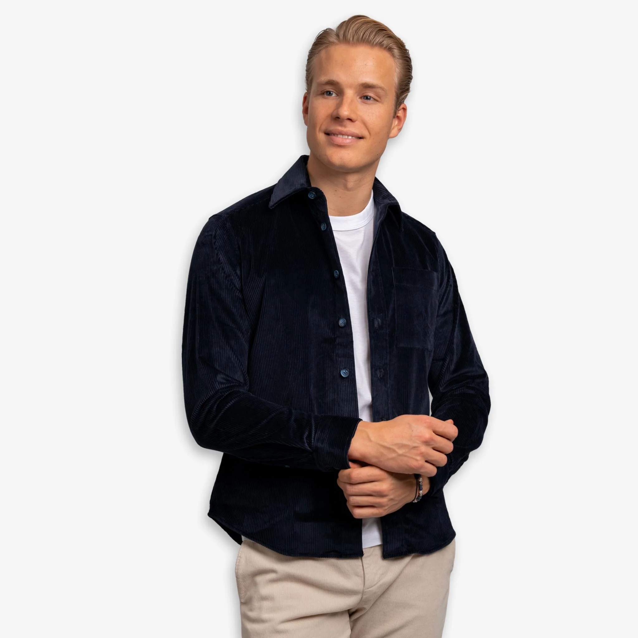 Corduroy Overshirt Navy