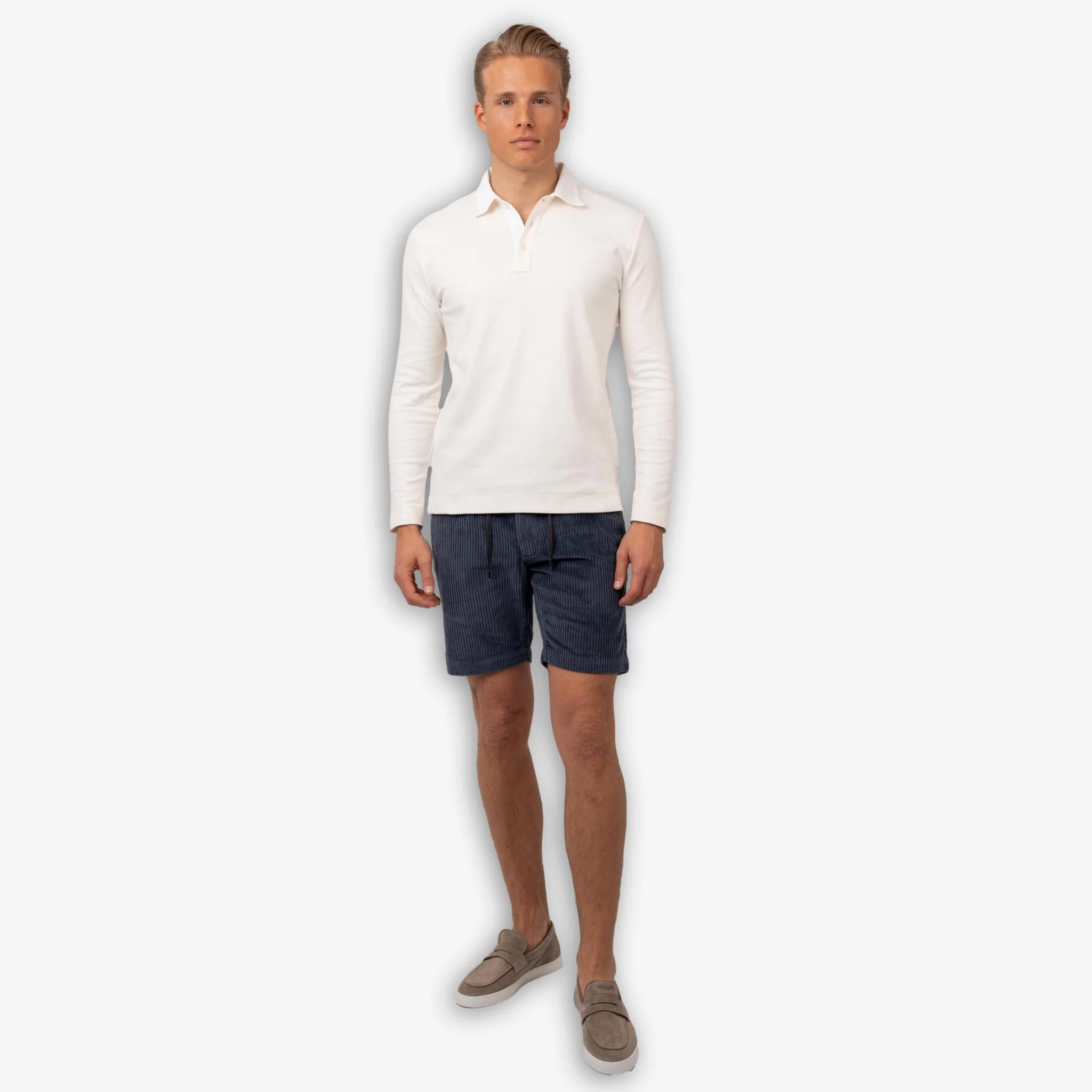 Corduroy Shorts Navy - Image 3