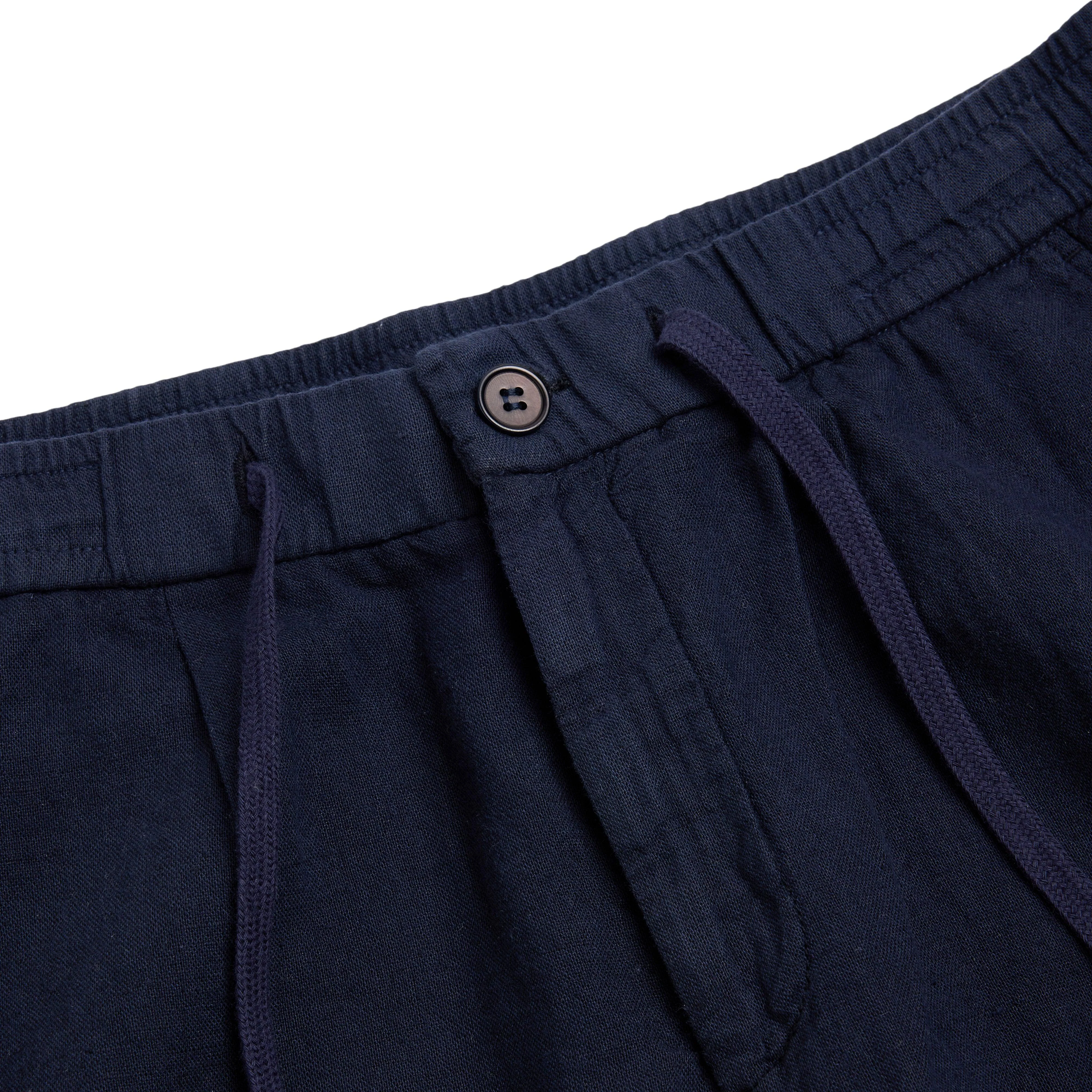 Cotton/Linen Shorts Navy - Image 5