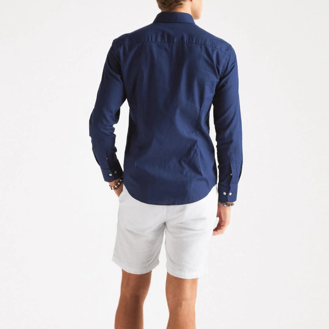 Cotton/Linen Shorts White - Image 3