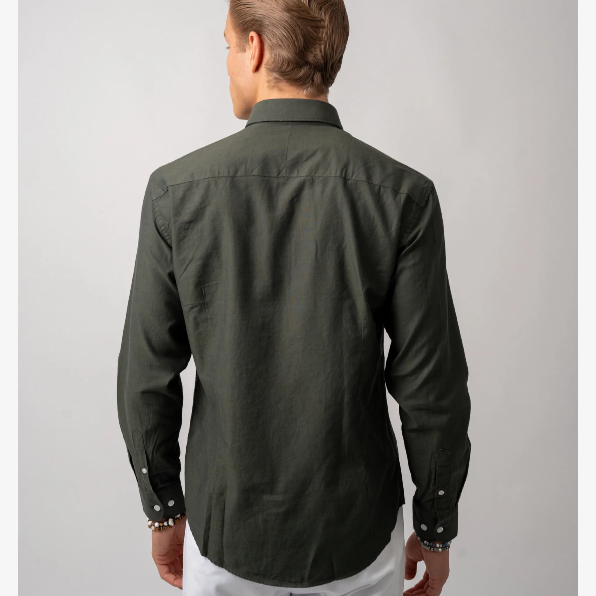 Oxford Shirt Green - Image 3