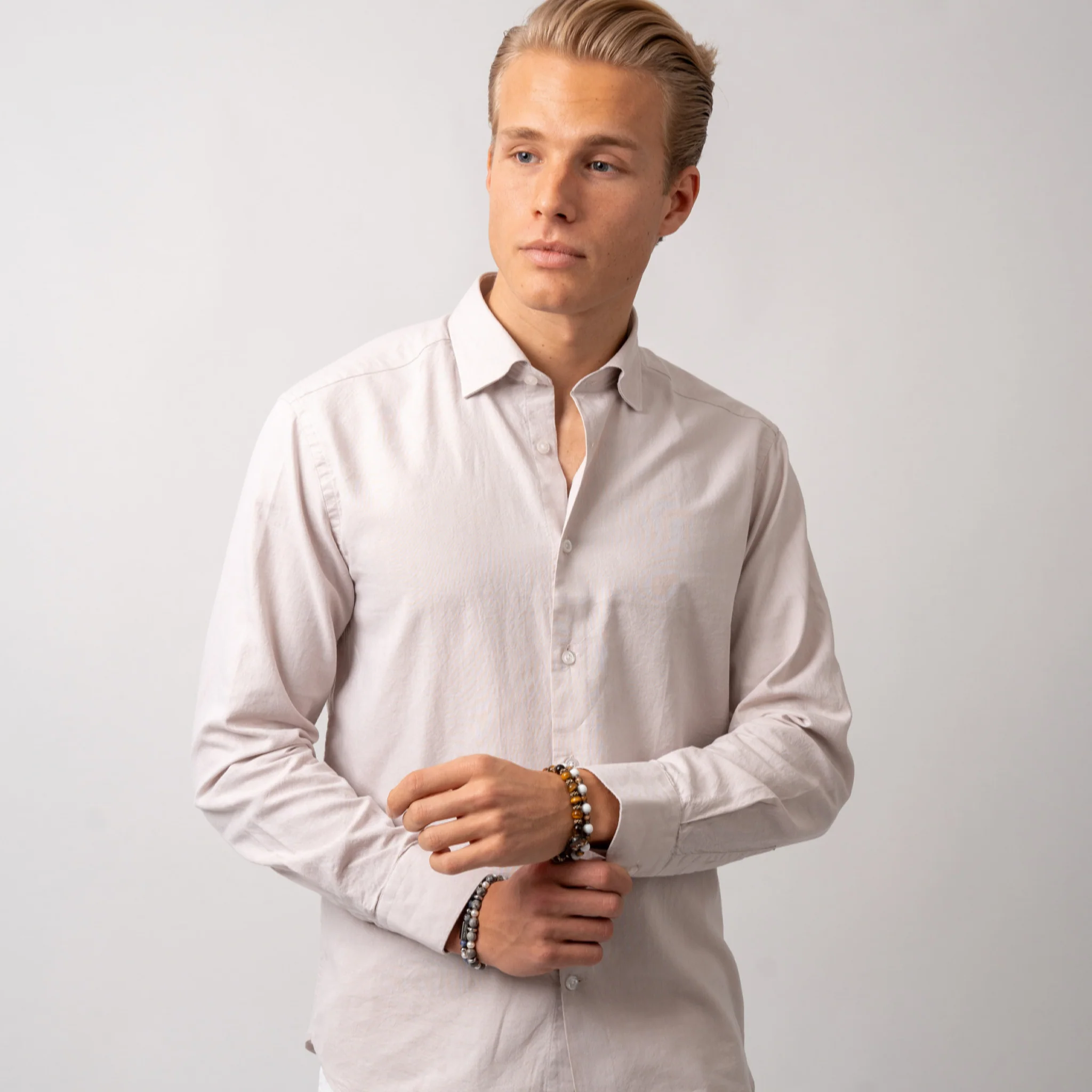 Oxford Shirt Sand - Image 4