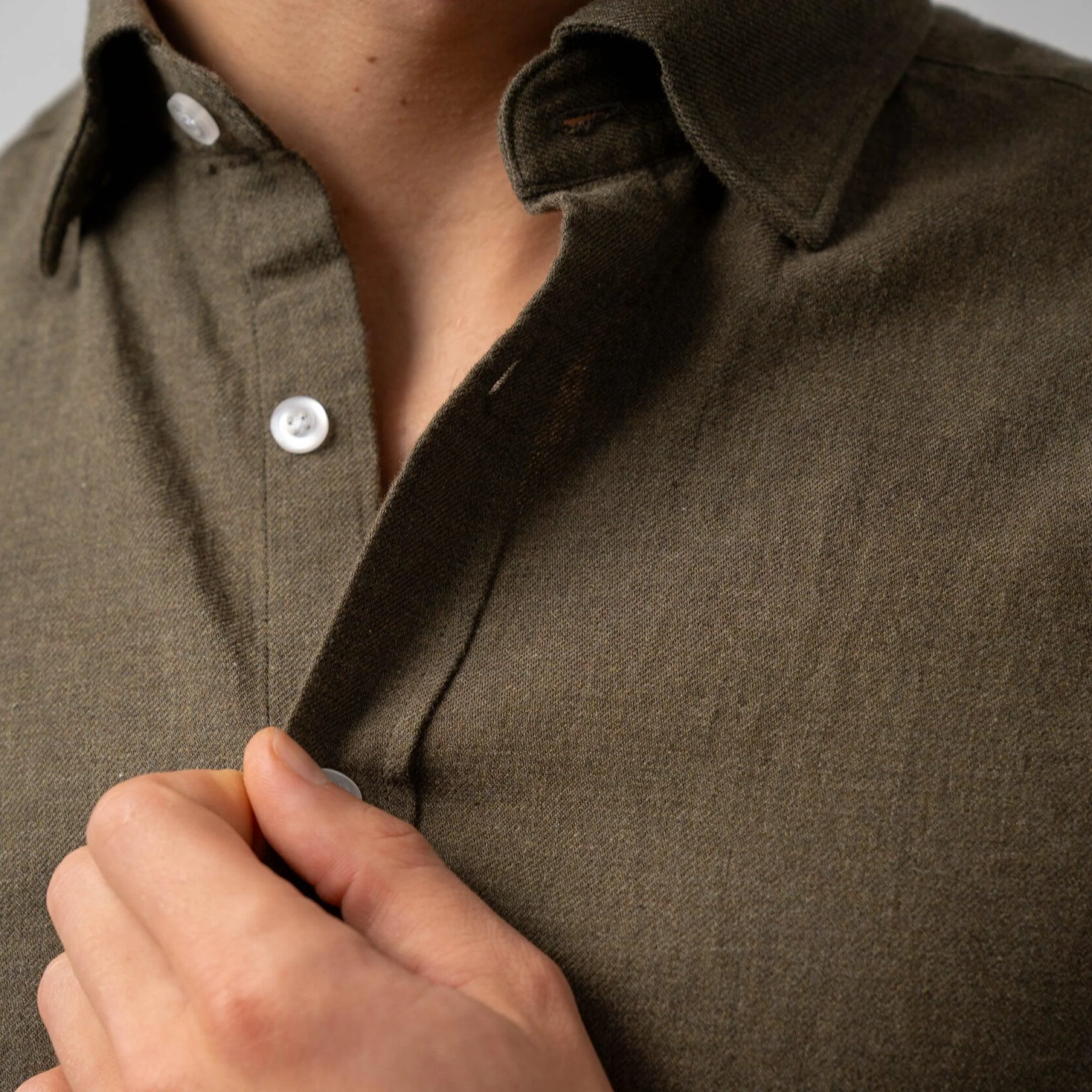 Rustic Flannel Shirt Green - Image 5
