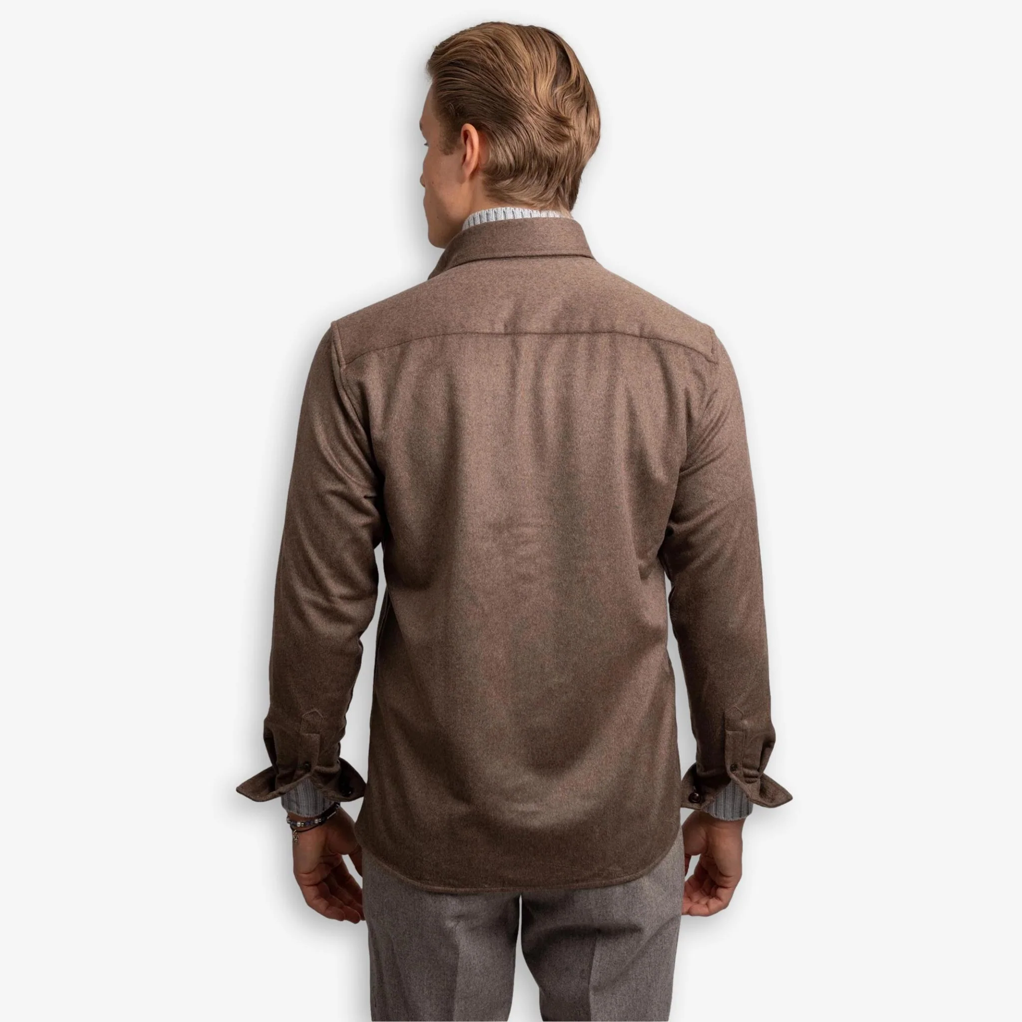 Wool Overshirt Sand - Image 3