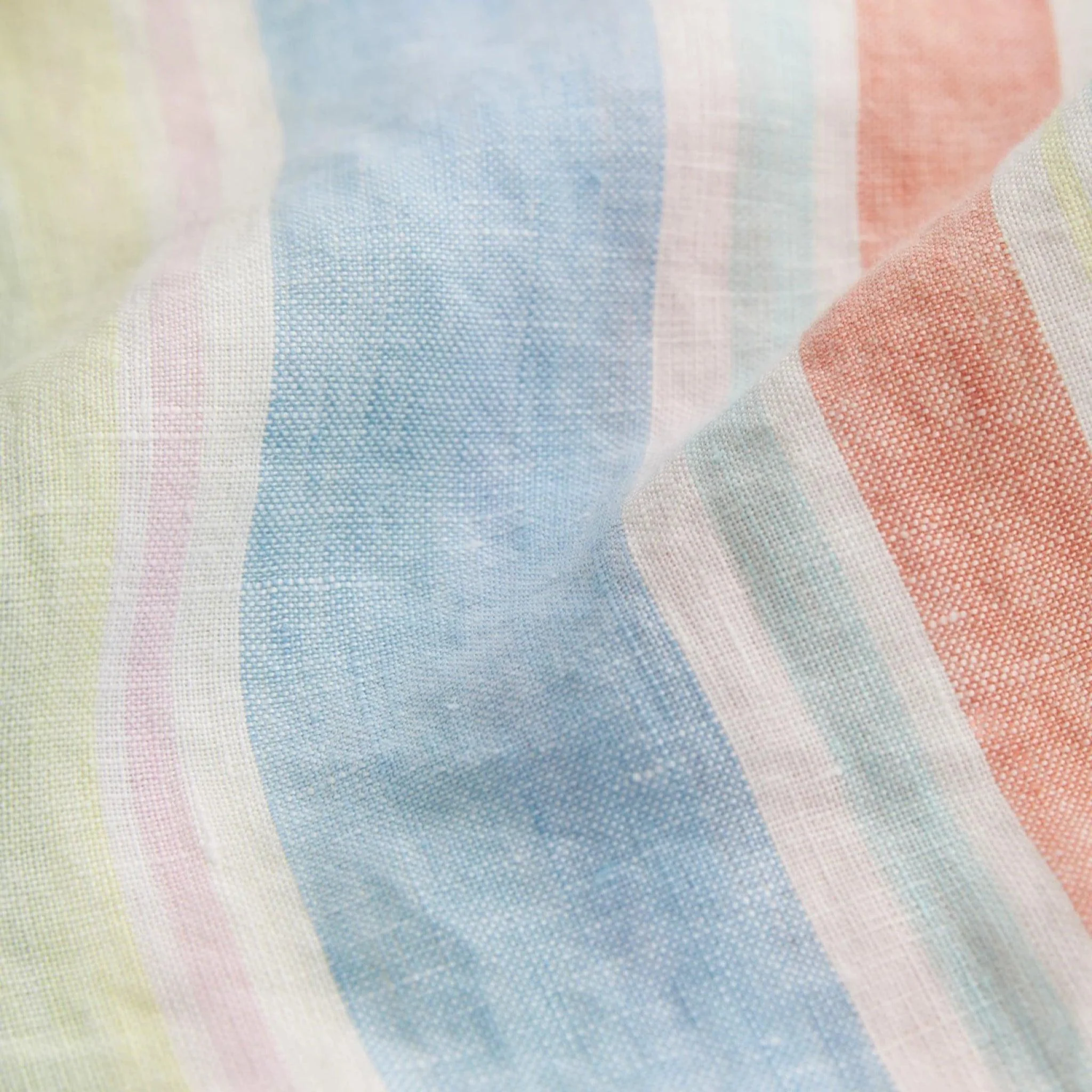 Happy Linen Stripe Shirt Yellow - Image 6