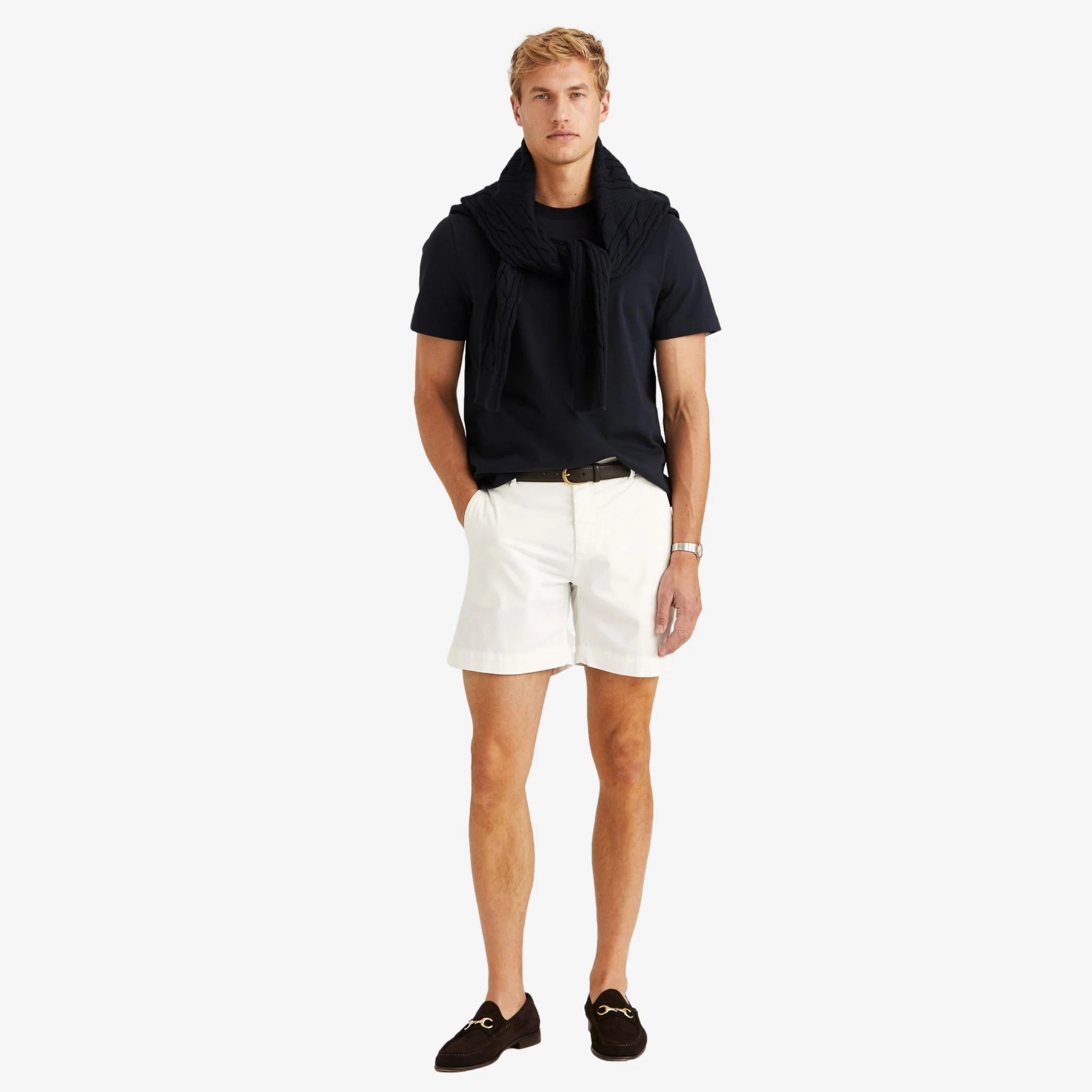 Jeffrey Summer Chino Shorts Offwhite - Image 3
