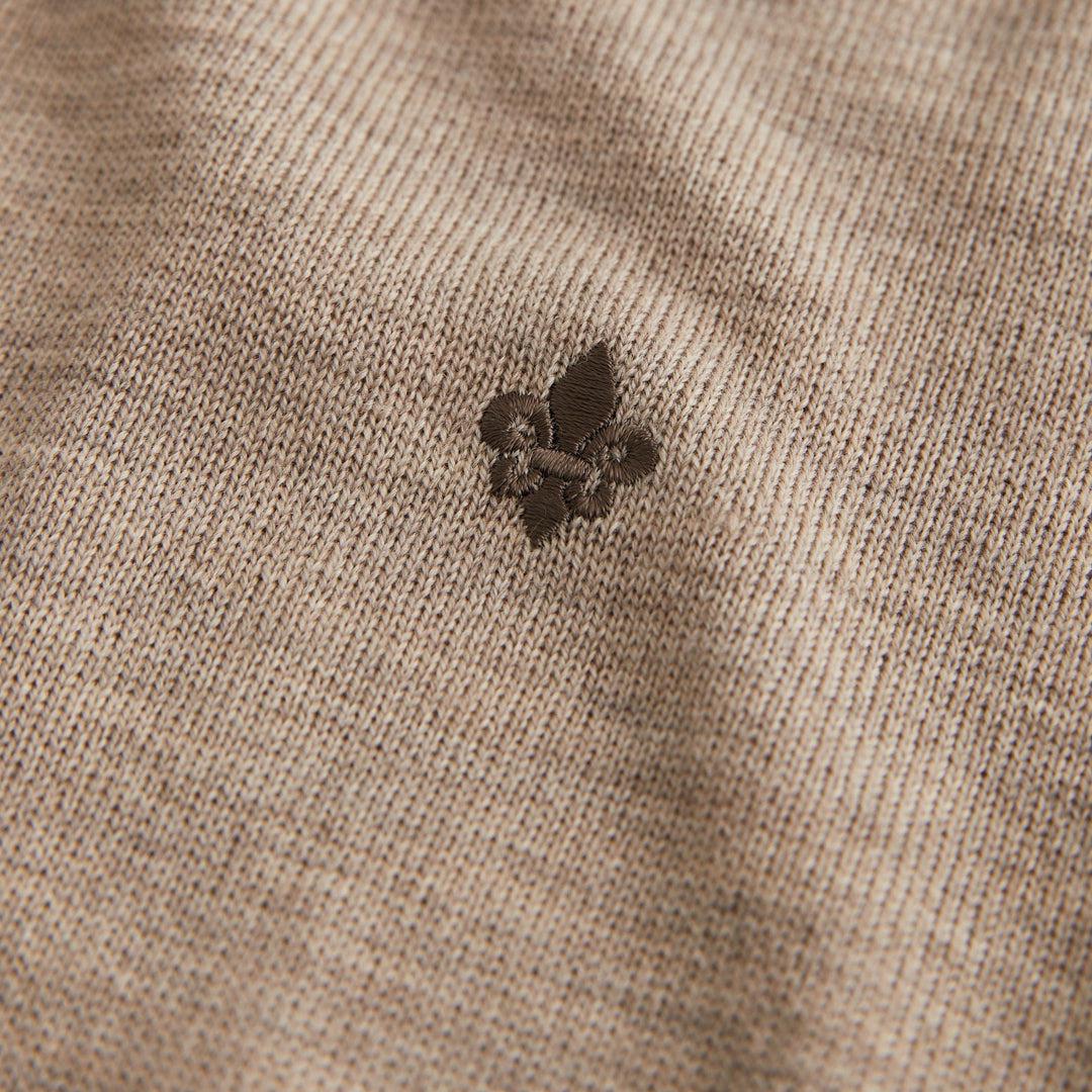 John Merino Half Zip Khaki - Image 6