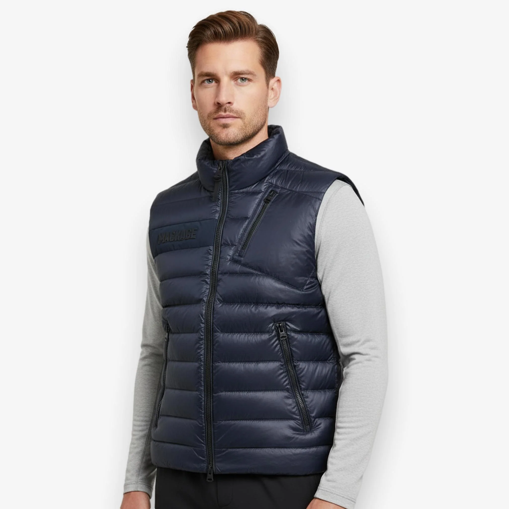 Hardy Light Down Vest Navy - Image 6