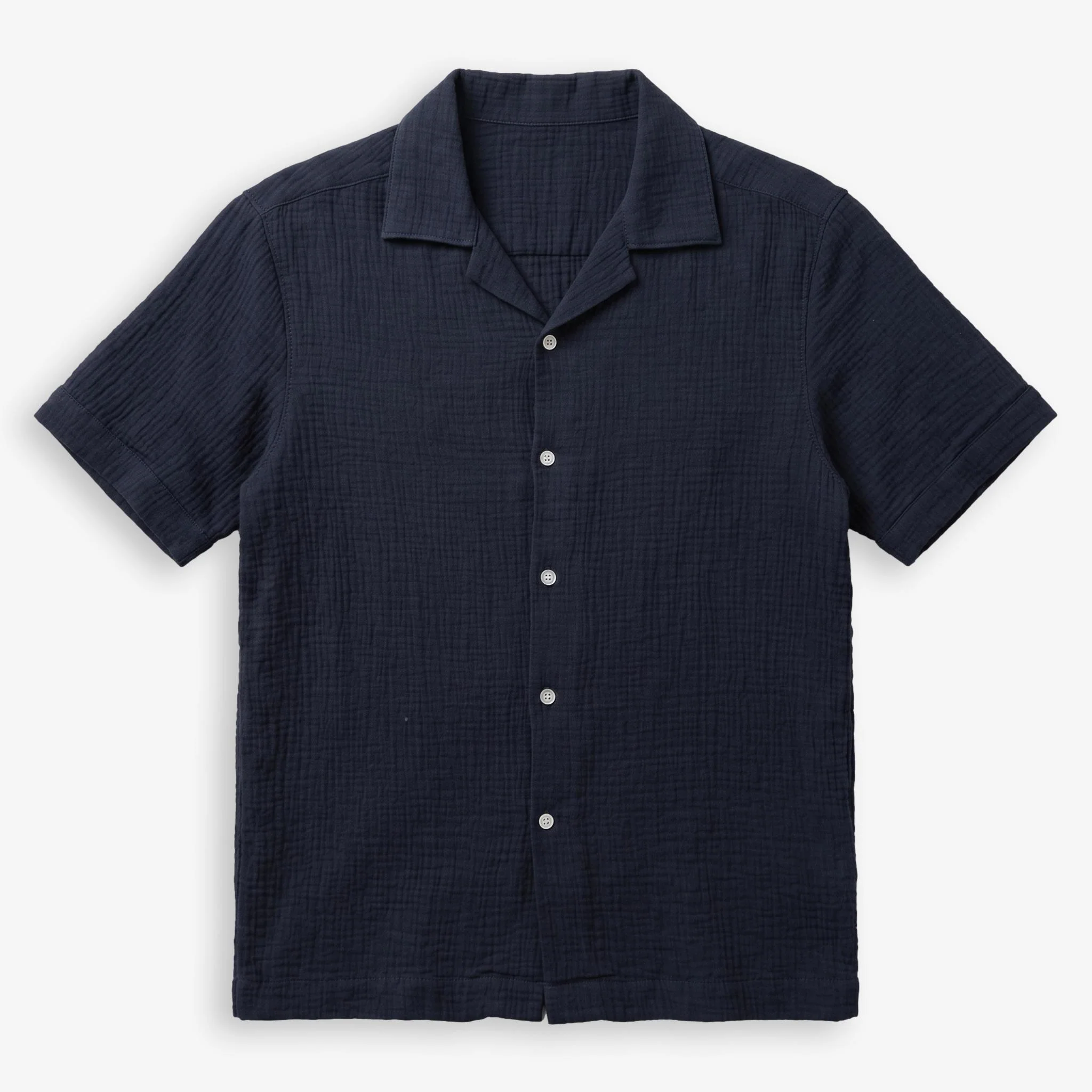 Madras Cuba Shortsleeve Shirt Navy
