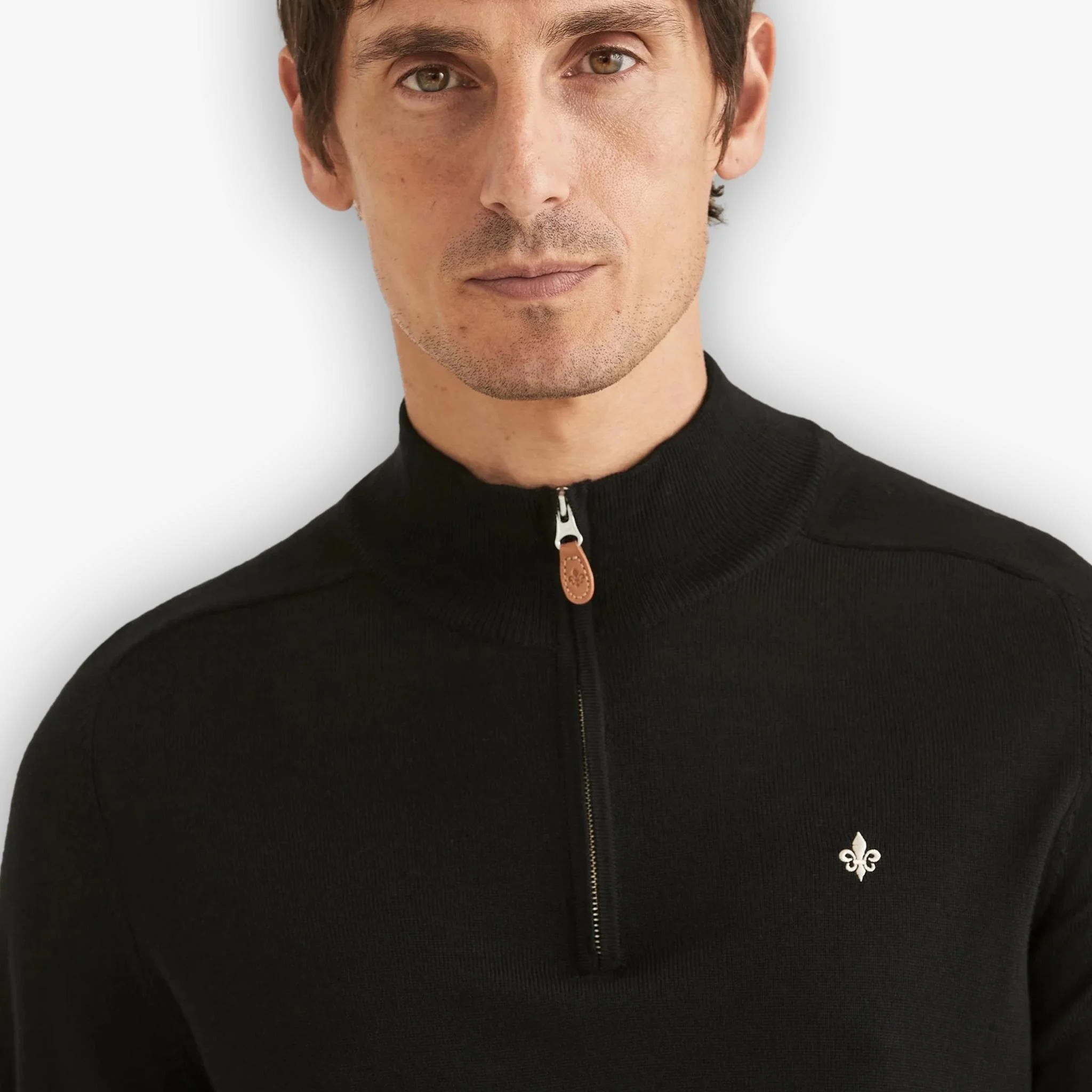 John Merino Half Zip Black - Image 4