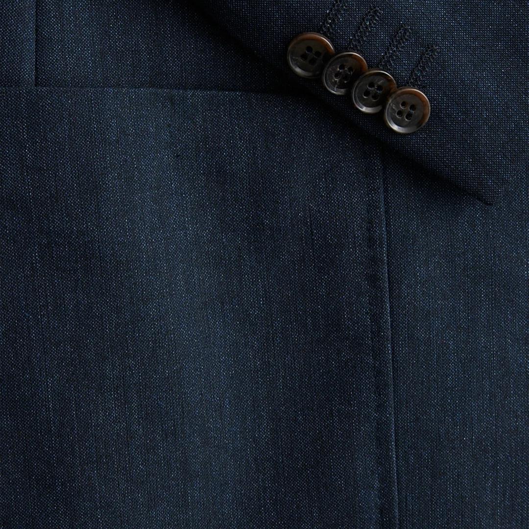 Archie Linen Suit Jacket Navy - Image 6