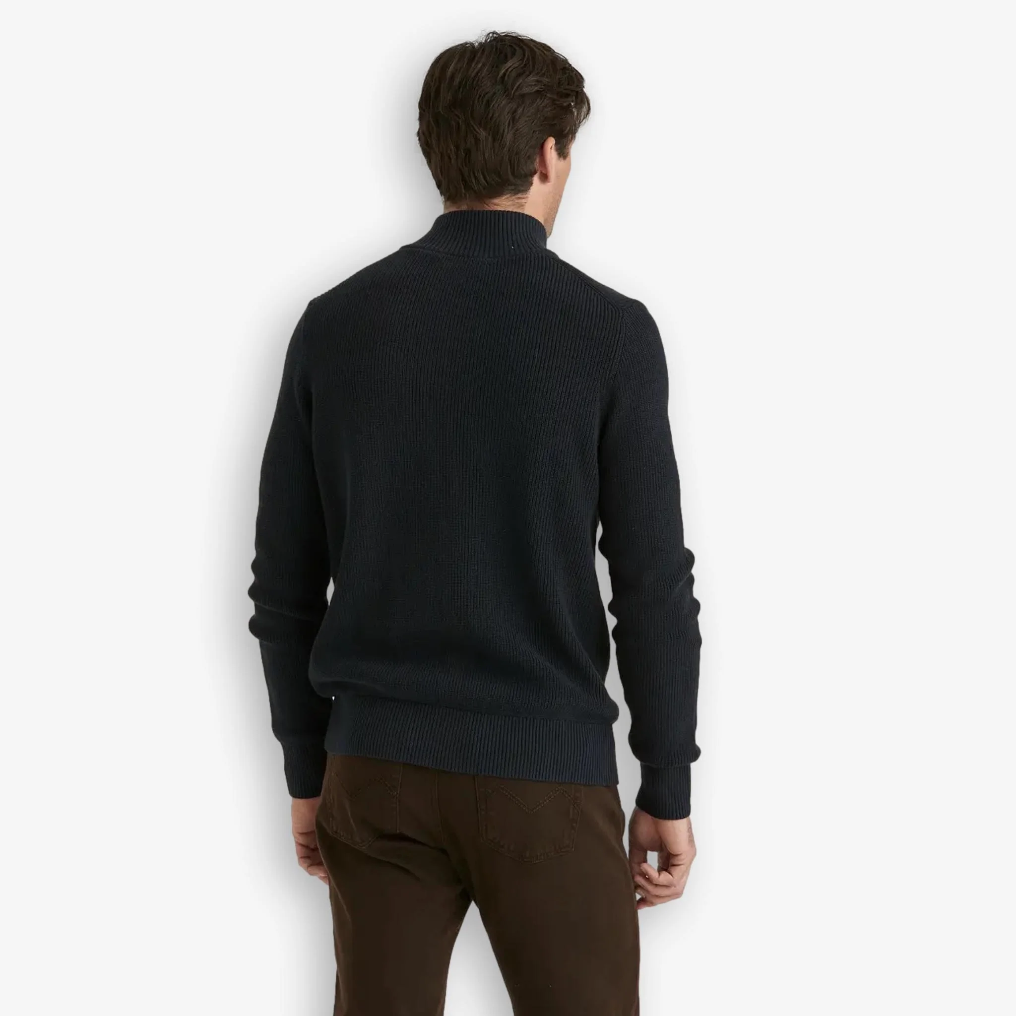 Bernard Cotton Halfzip Blue - Image 3