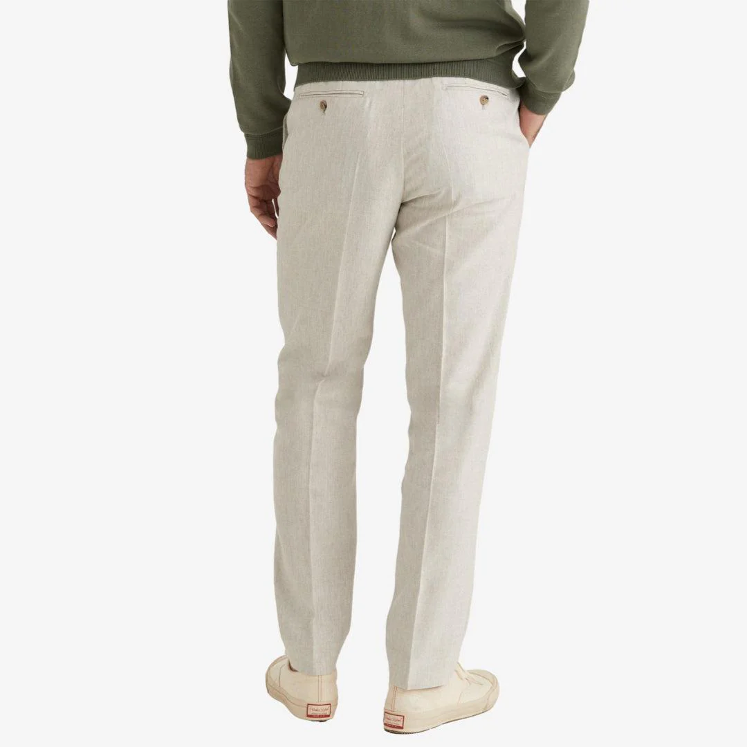 Bobby Linen Suit Trousers Khaki - Image 3