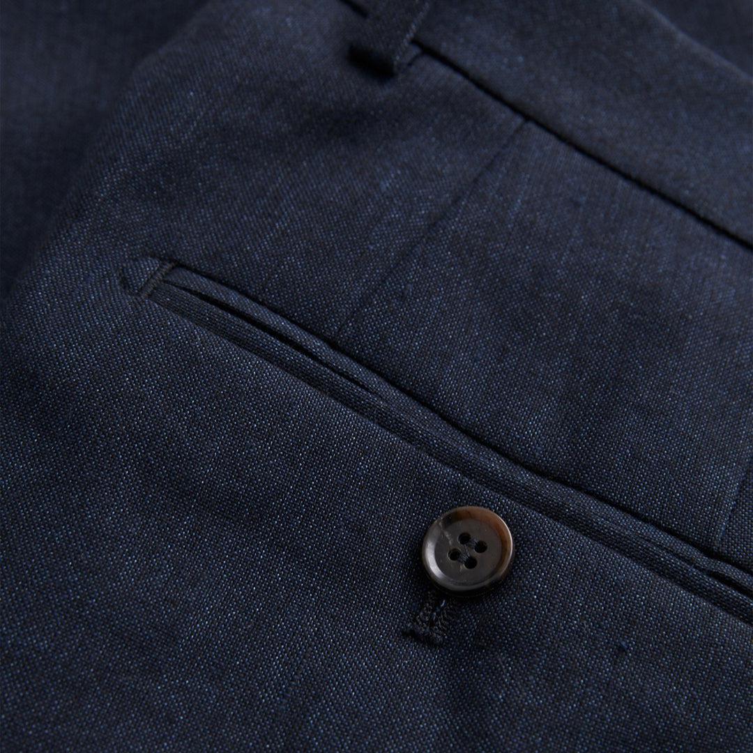 Bobby Linen Suit Trousers Navy - Image 7