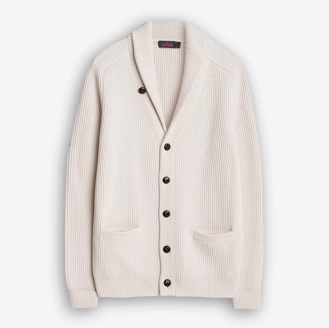 Brayden Shawl Cardigan Offwhite