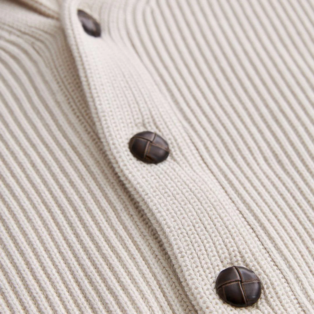 Brayden Shawl Cardigan Offwhite - Image 6