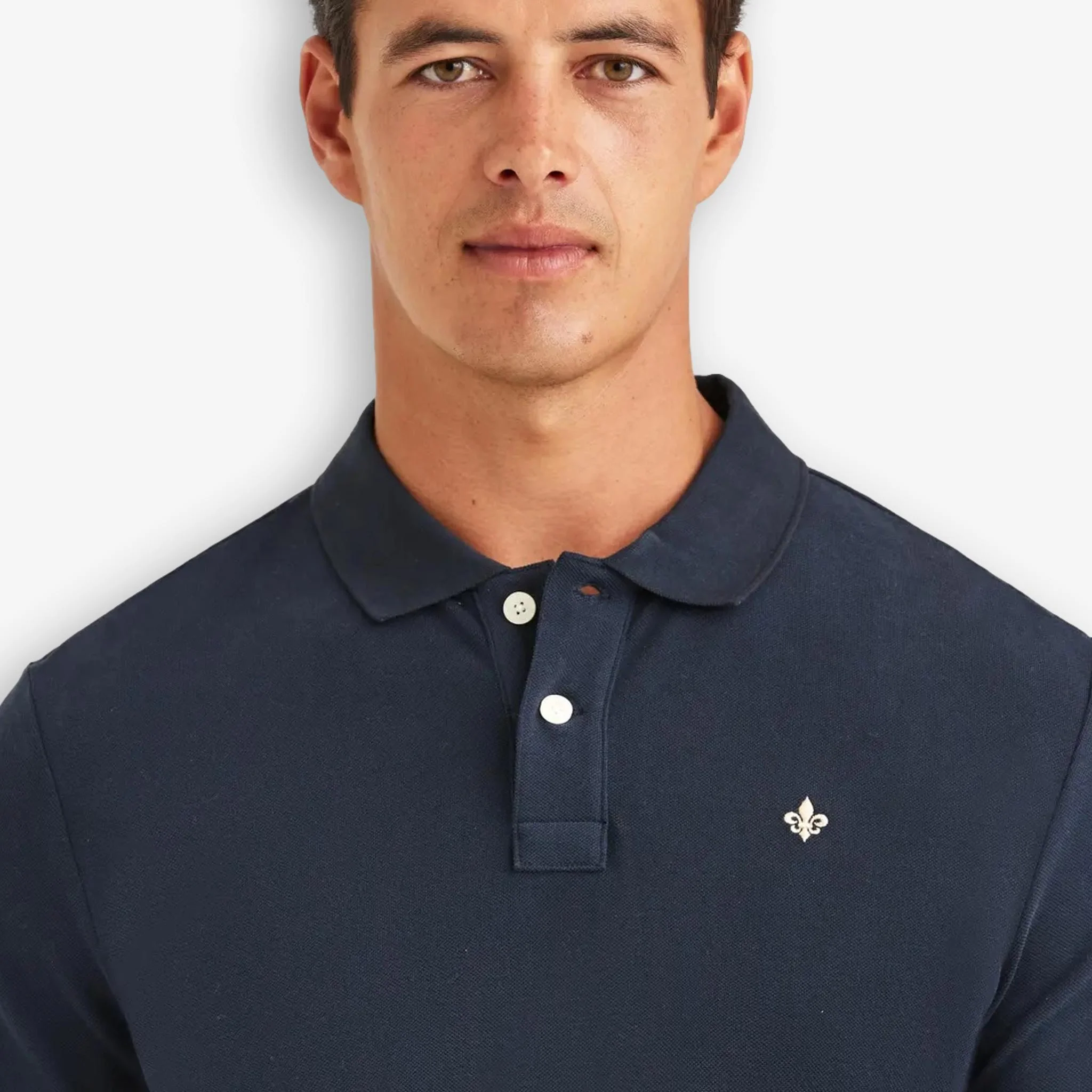 Camden Long Sleeve Polo Blue - Image 5