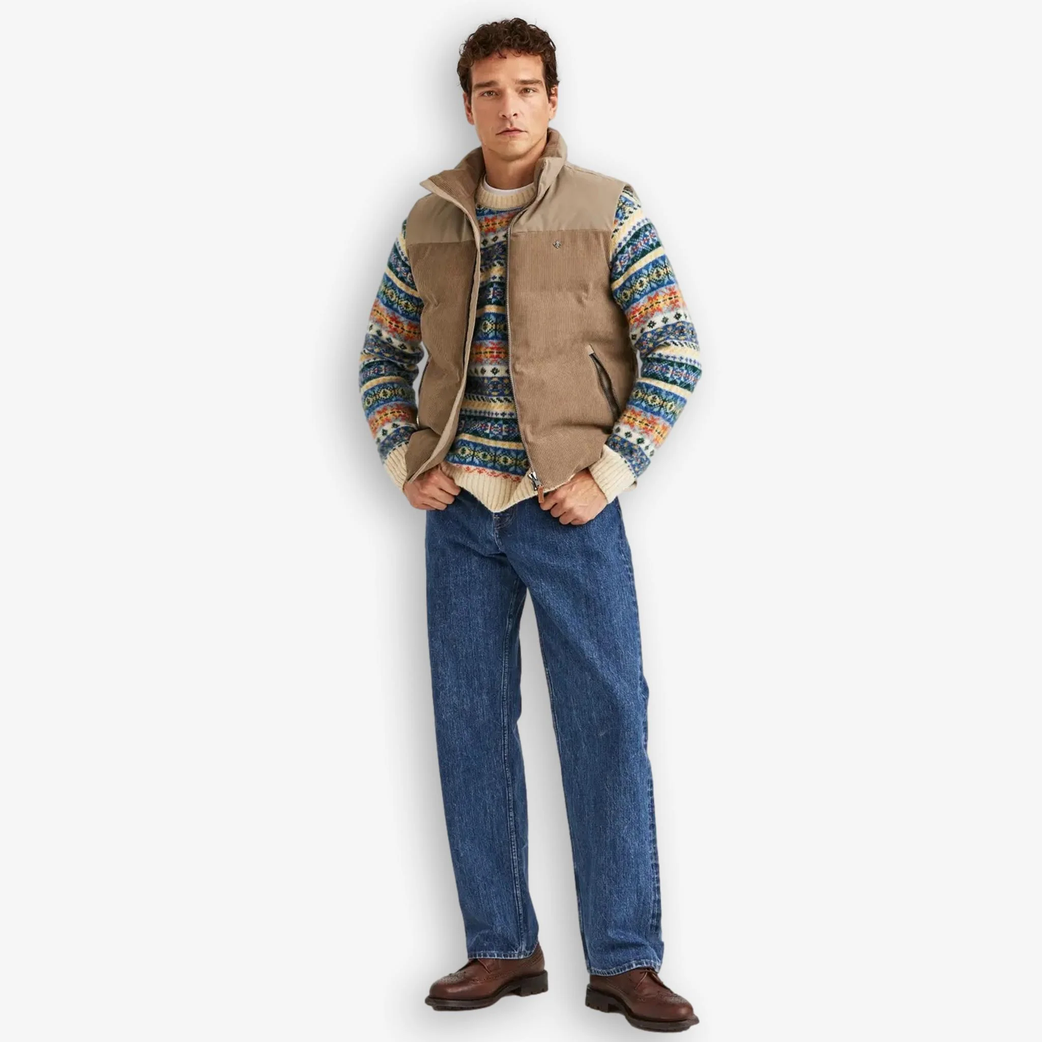 Catton Puffer Vest Khaki - Image 4