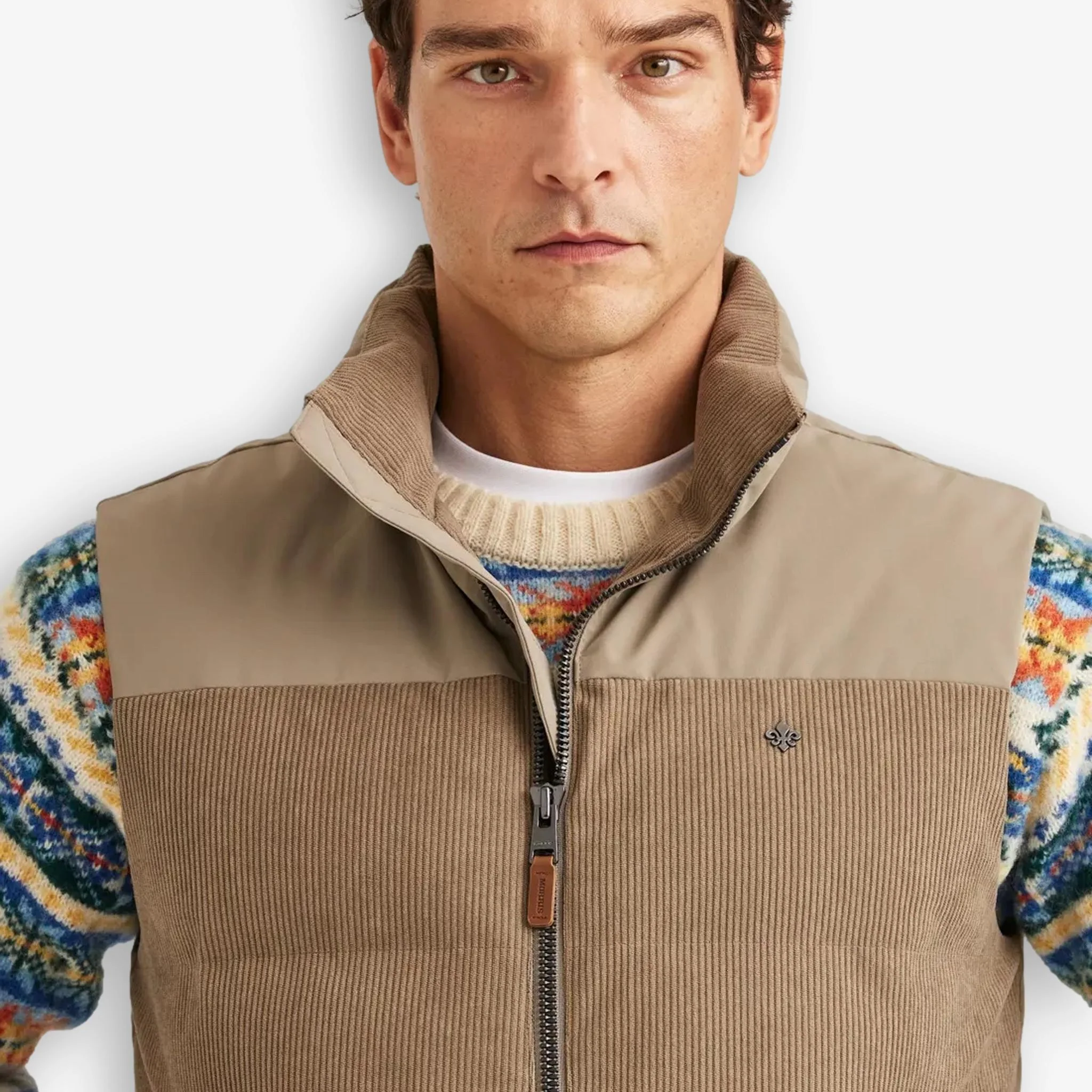 Catton Puffer Vest Khaki - Image 5
