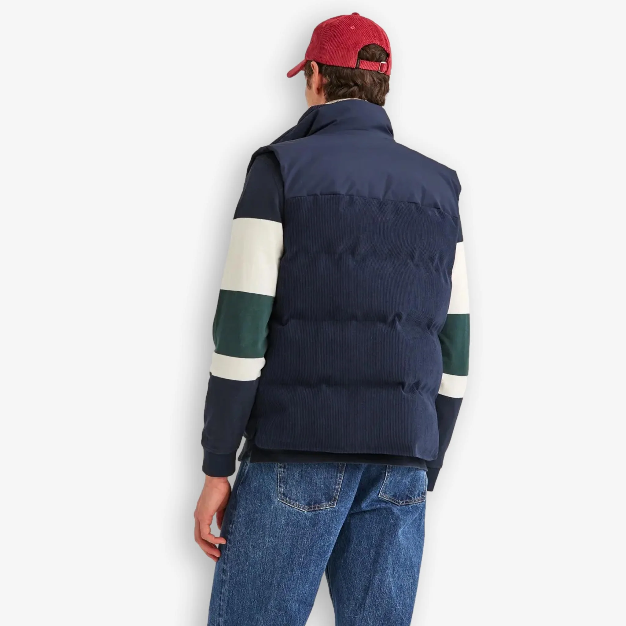 Catton Puffer Vest Navy - Image 3