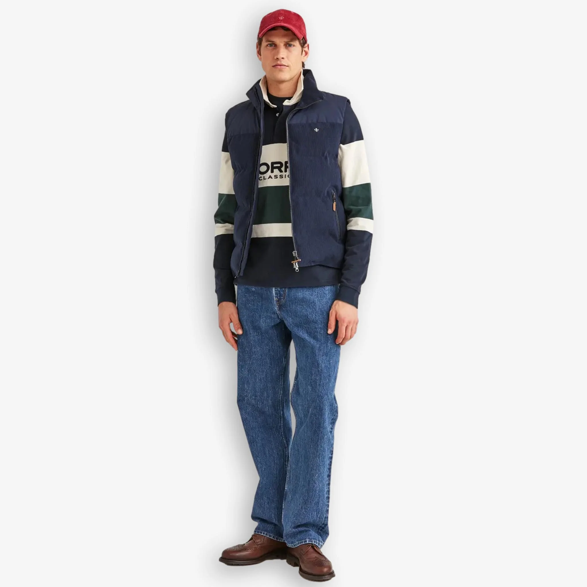 Catton Puffer Vest Navy - Image 4