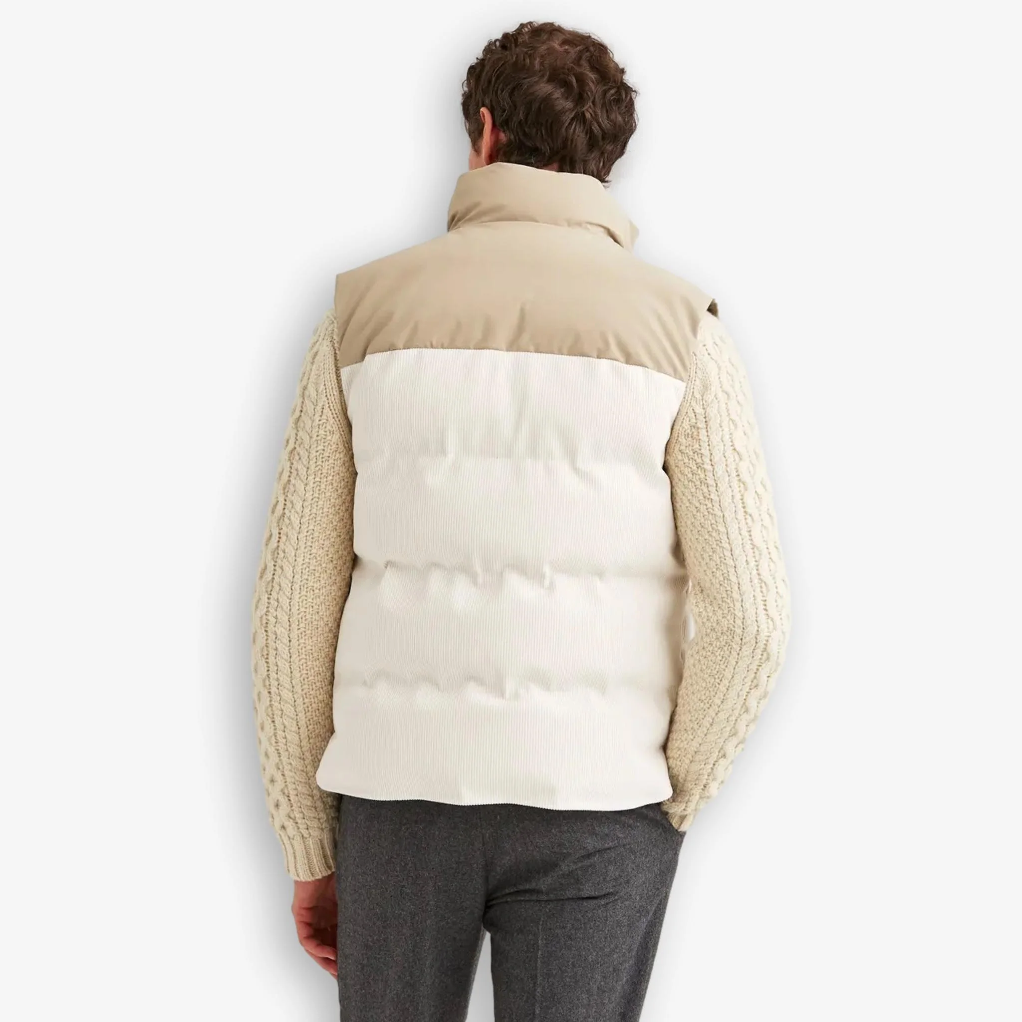 Catton Puffer Vest Offwhite - Image 3