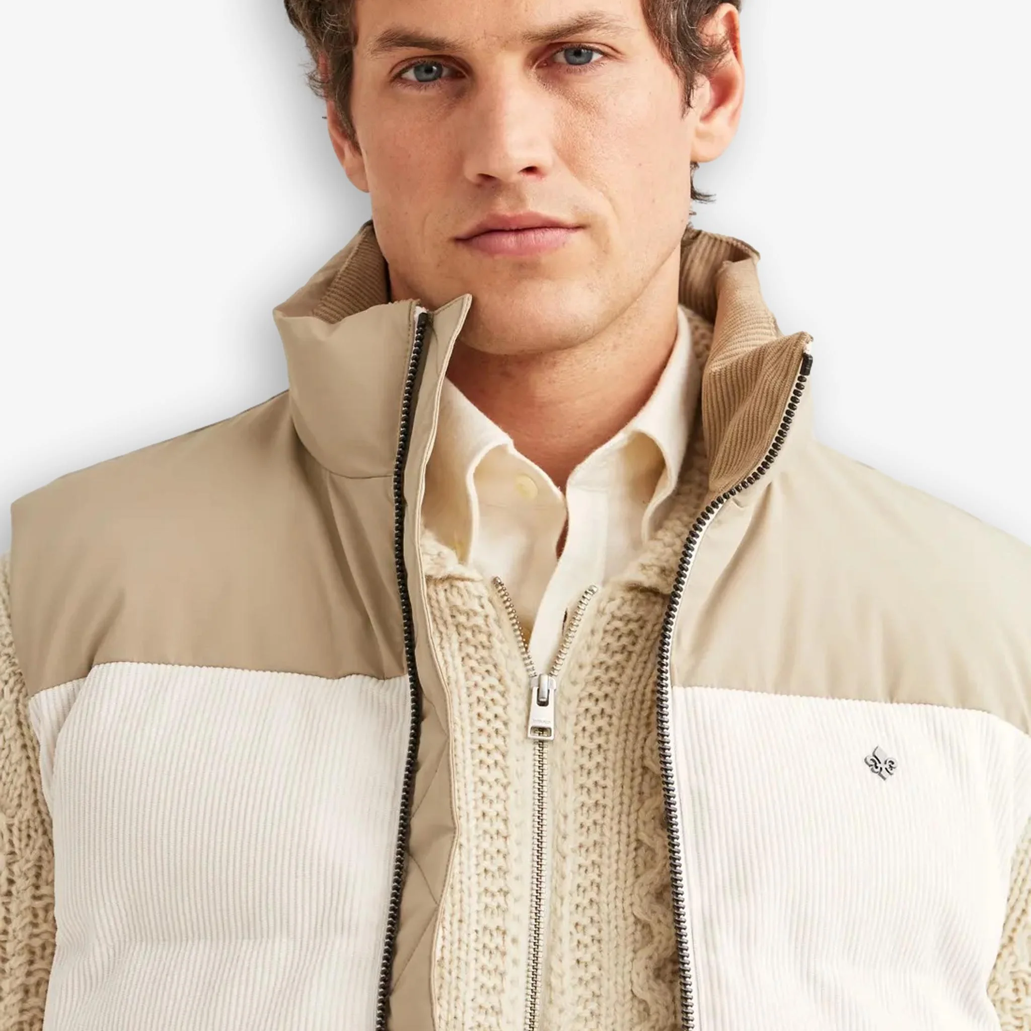 Catton Puffer Vest Offwhite - Image 5