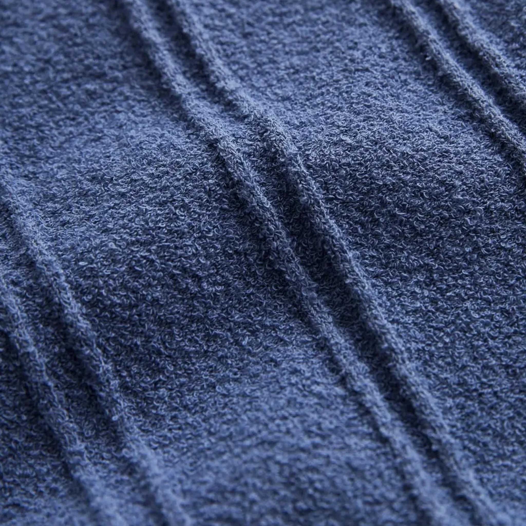 Clayton Knitted Short Sleeve Shirt Blue - Image 6