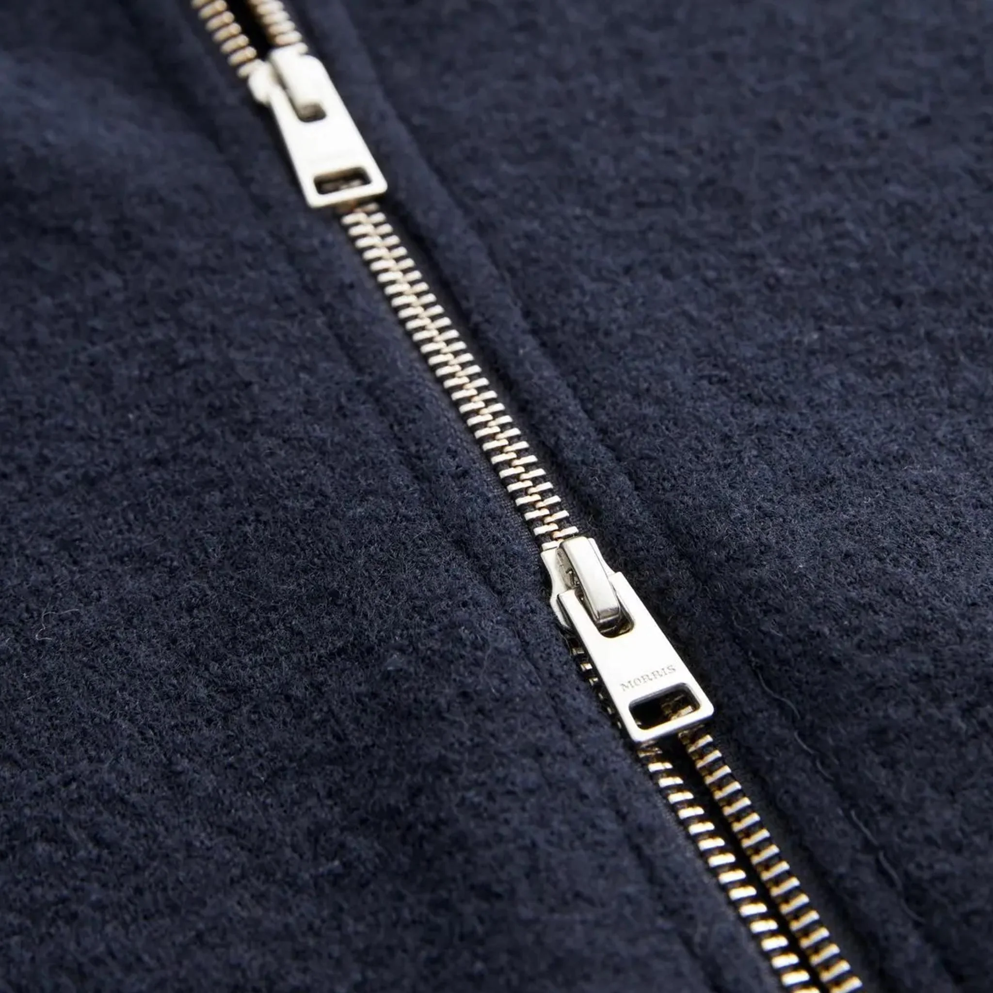 Cork Knitted Zip Jacket Navy - Image 7