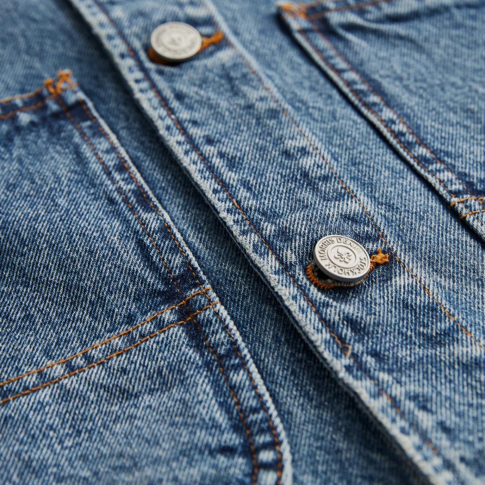 Denim Shirt Jacket Blue - Image 6