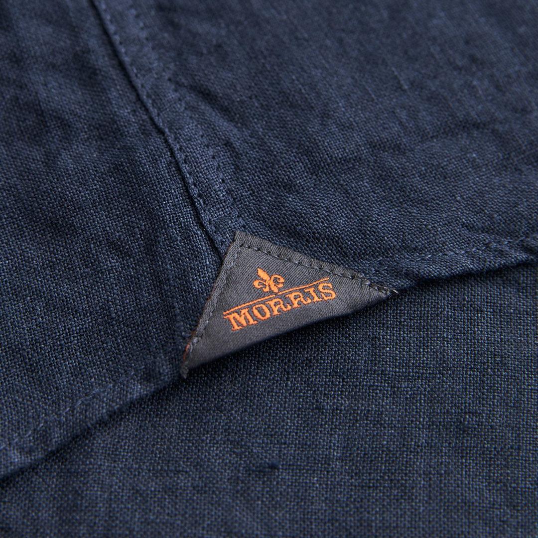 Douglas Linen Shirt Navy - Image 6