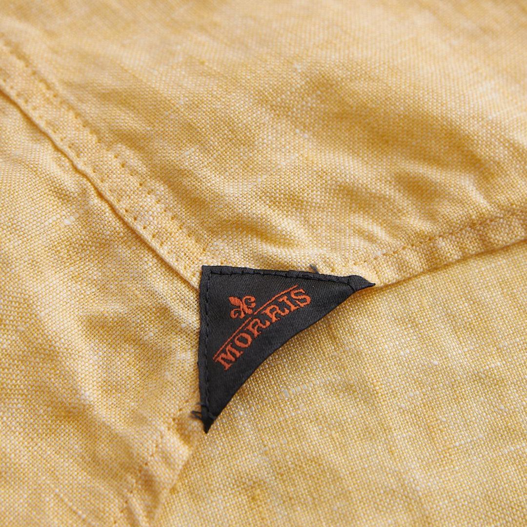 Douglas Linen Shirt Yellow - Image 6
