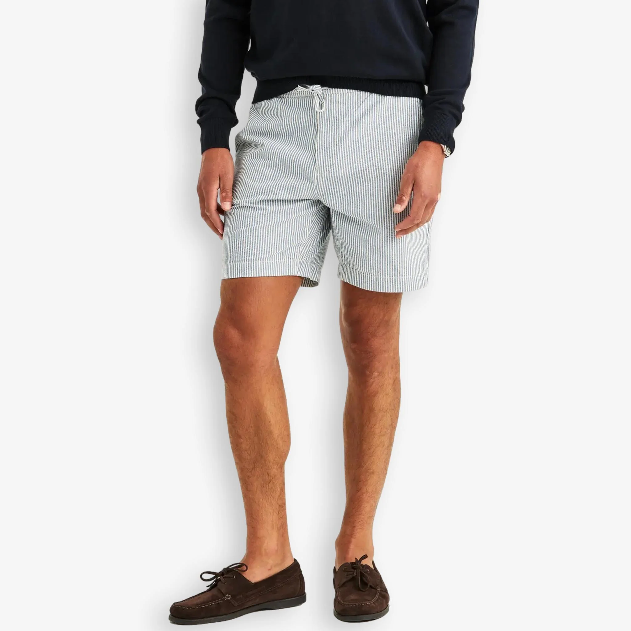 Fenix Seersucker Shorts Blue - Image 2