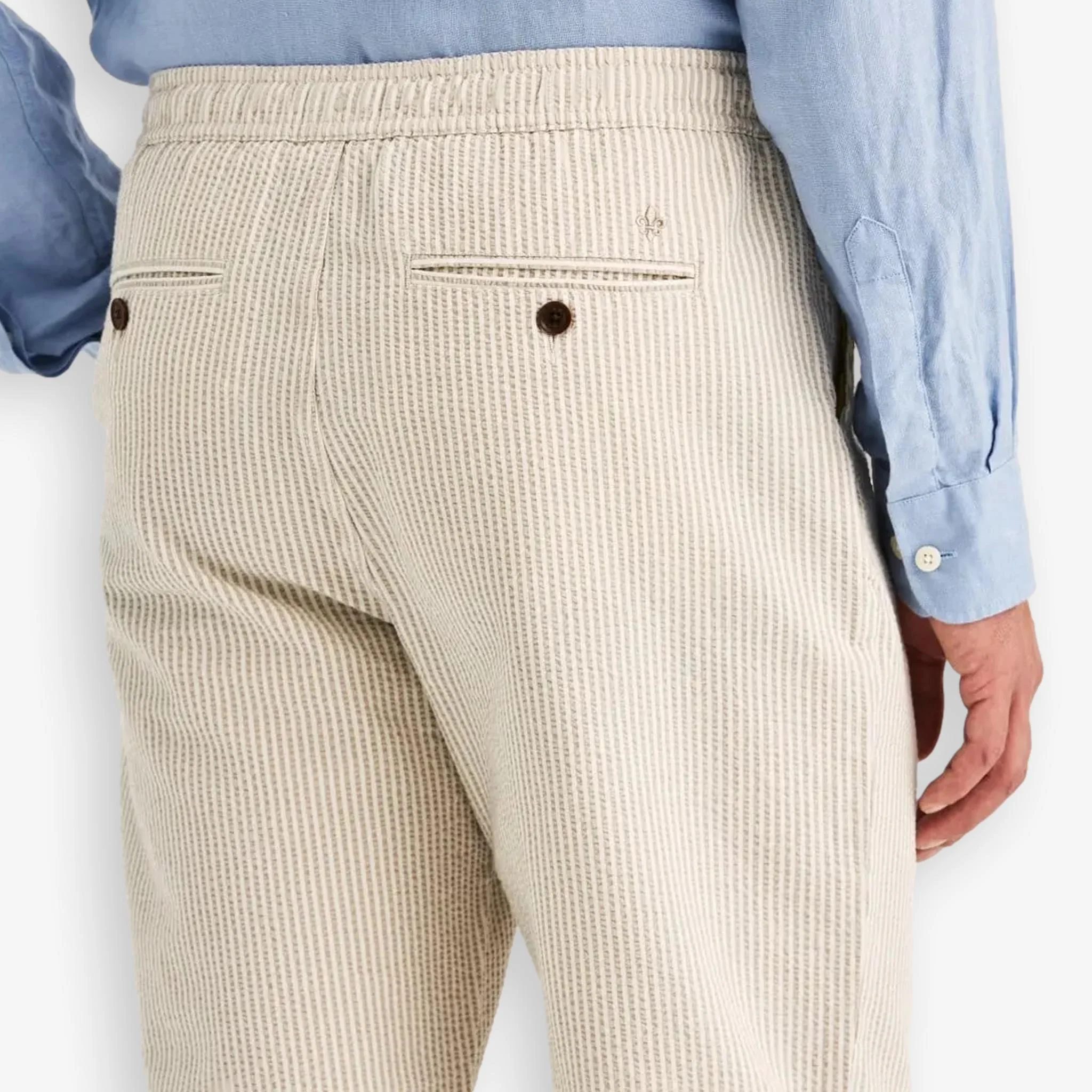 Fenix Seersucker Trouser Khaki - Image 4