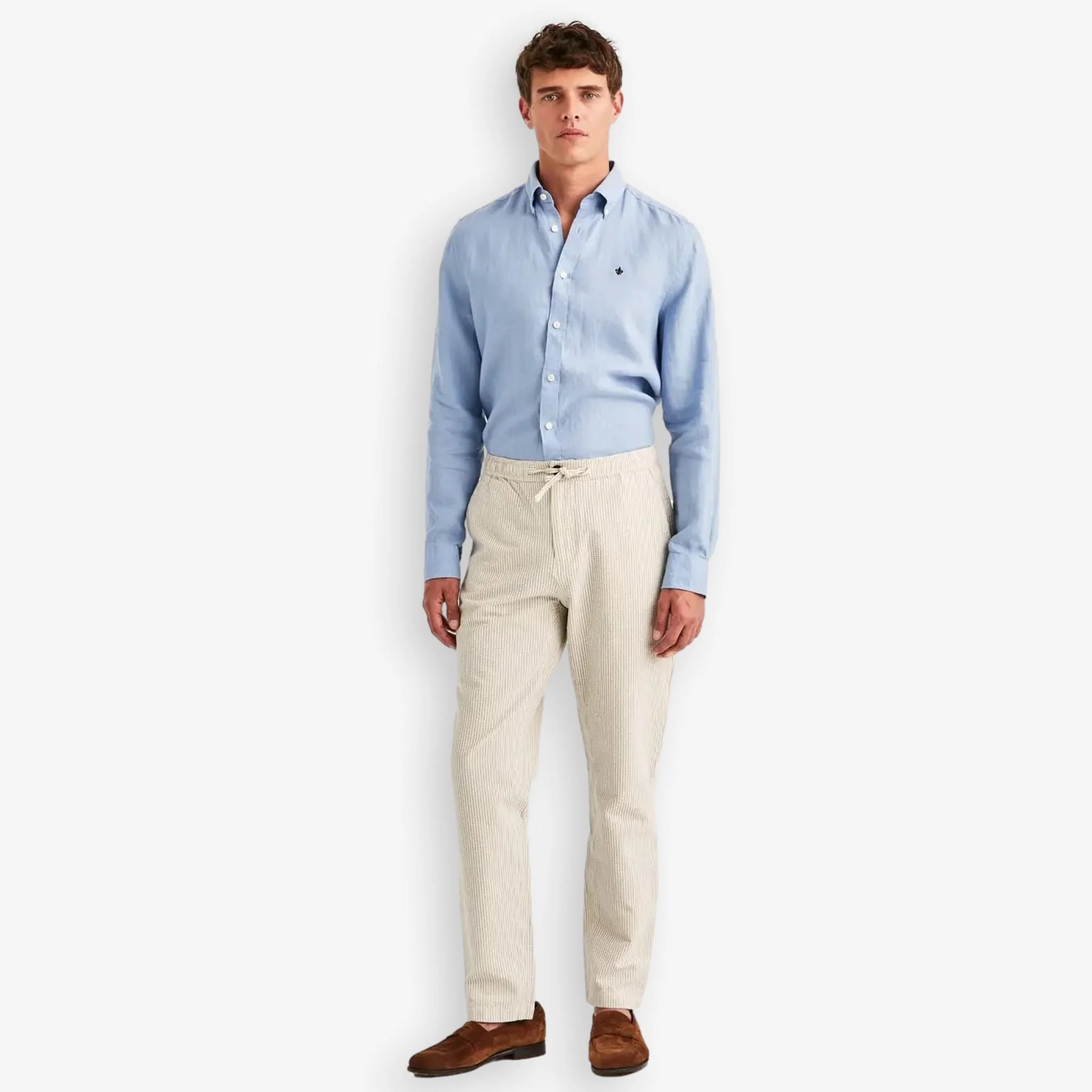 Fenix Seersucker Trouser Khaki - Image 5