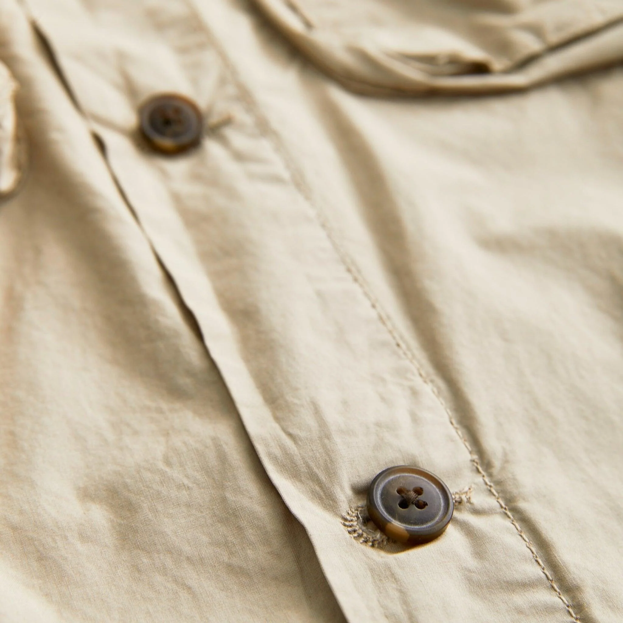 Harrison Cotton Shirt Jacket Khaki - Image 5