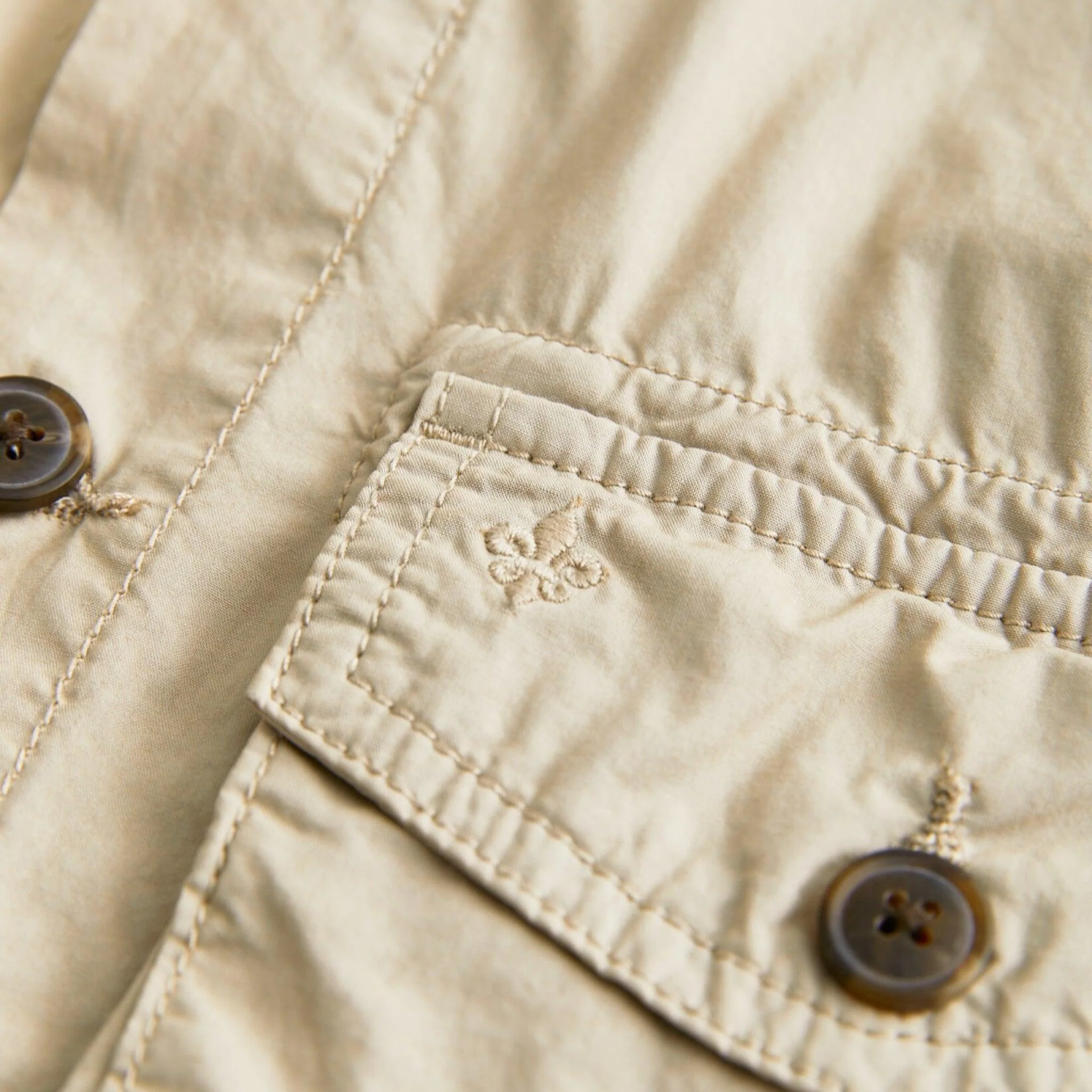 Harrison Cotton Shirt Jacket Khaki - Image 6