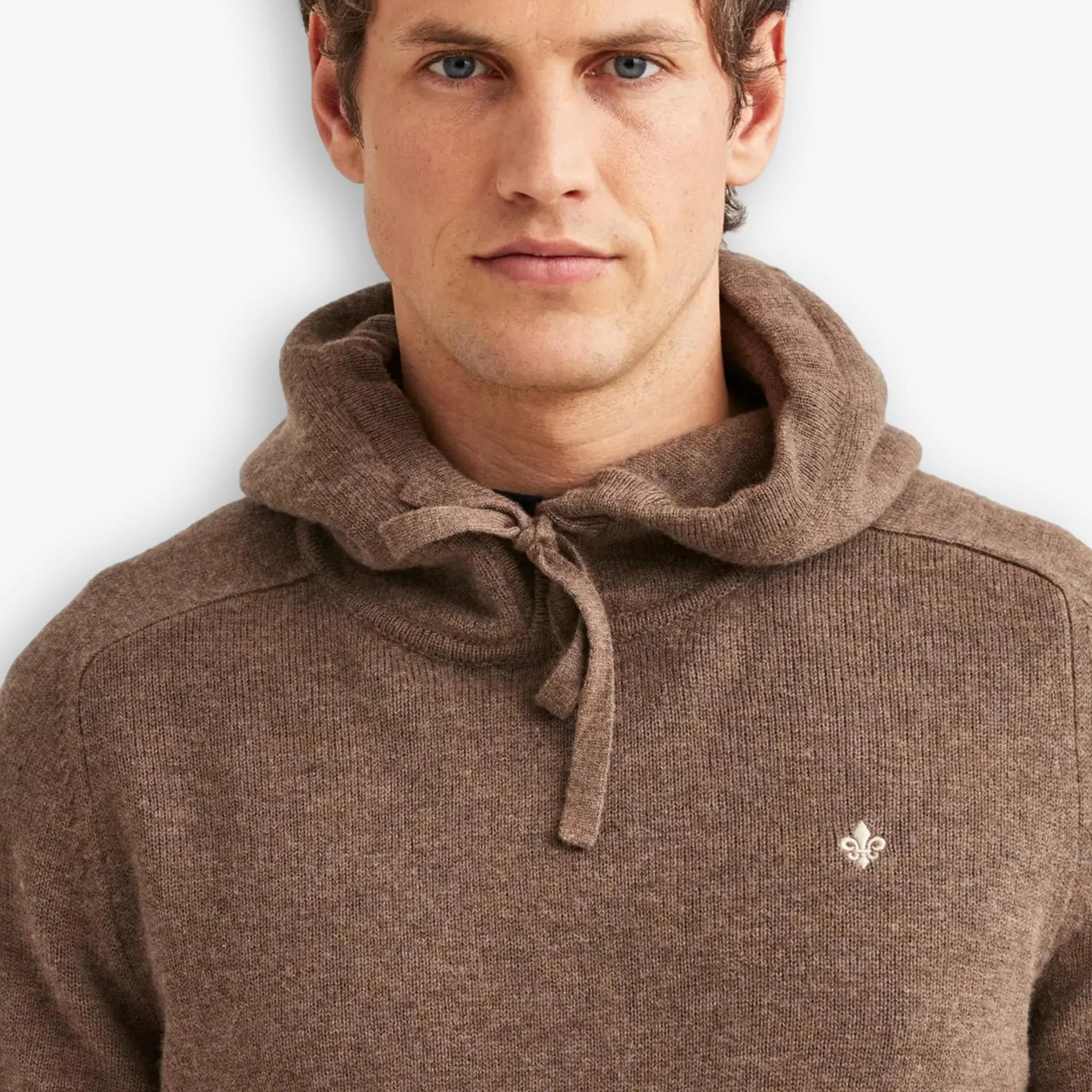 Hertford Merino Hoodie Brown - Image 5
