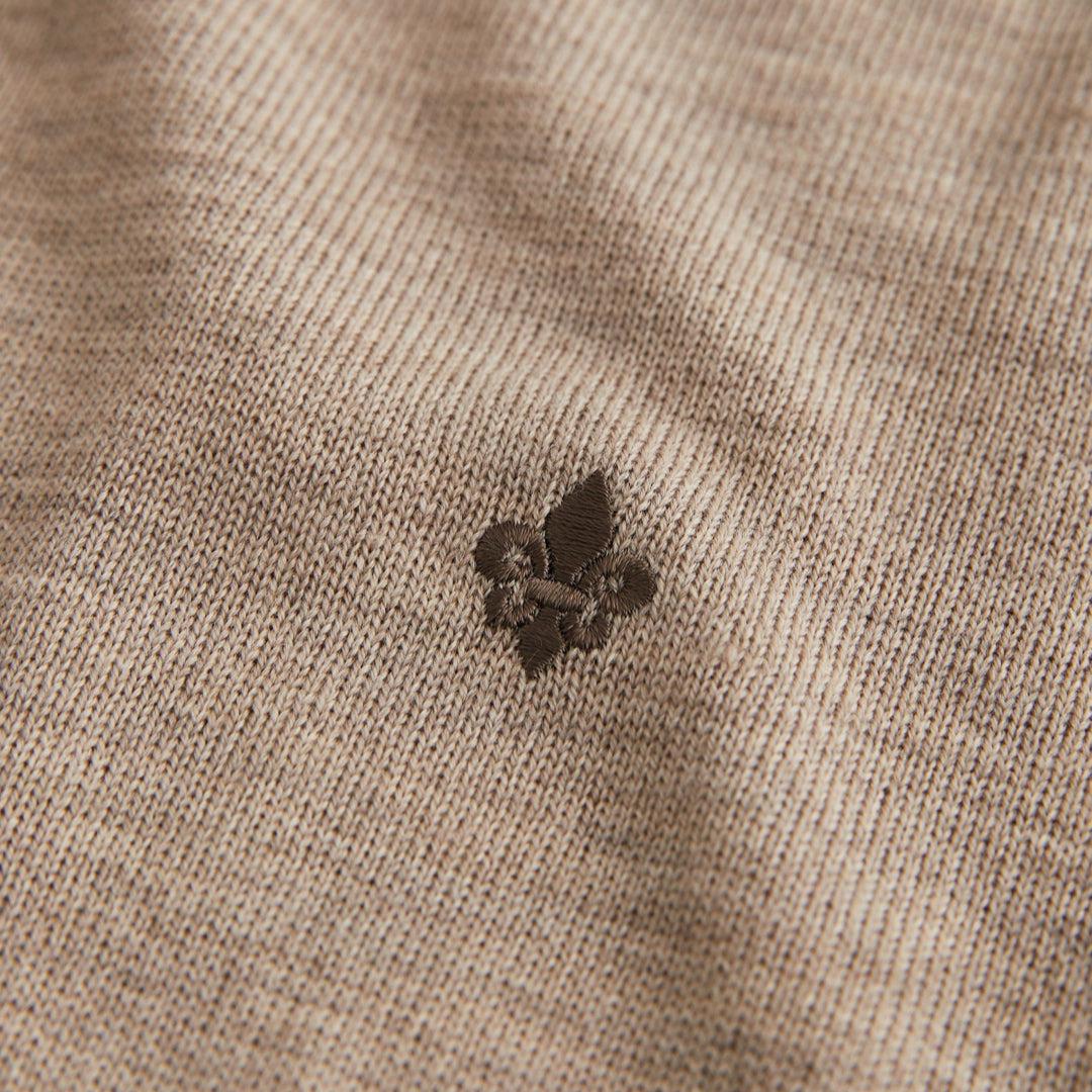 Merino Zip Cardigan Khaki - Image 6