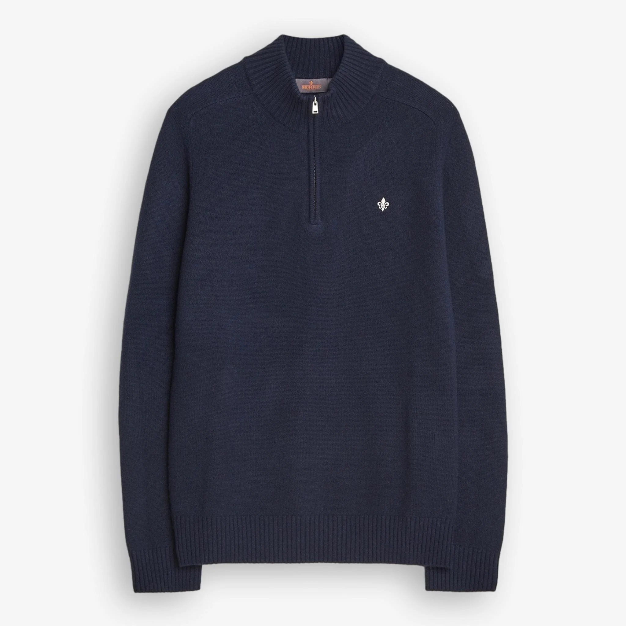 New Hertford Merino Half Zip Navy