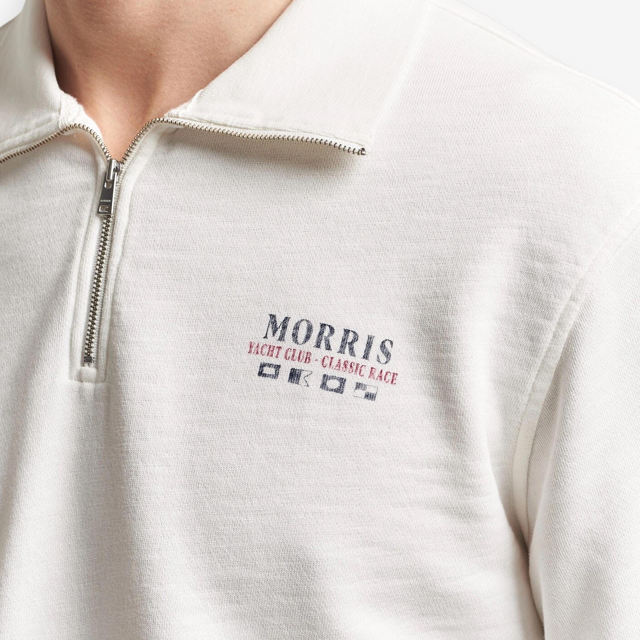 Northcott Slub Half-zip Offwhite - Image 4