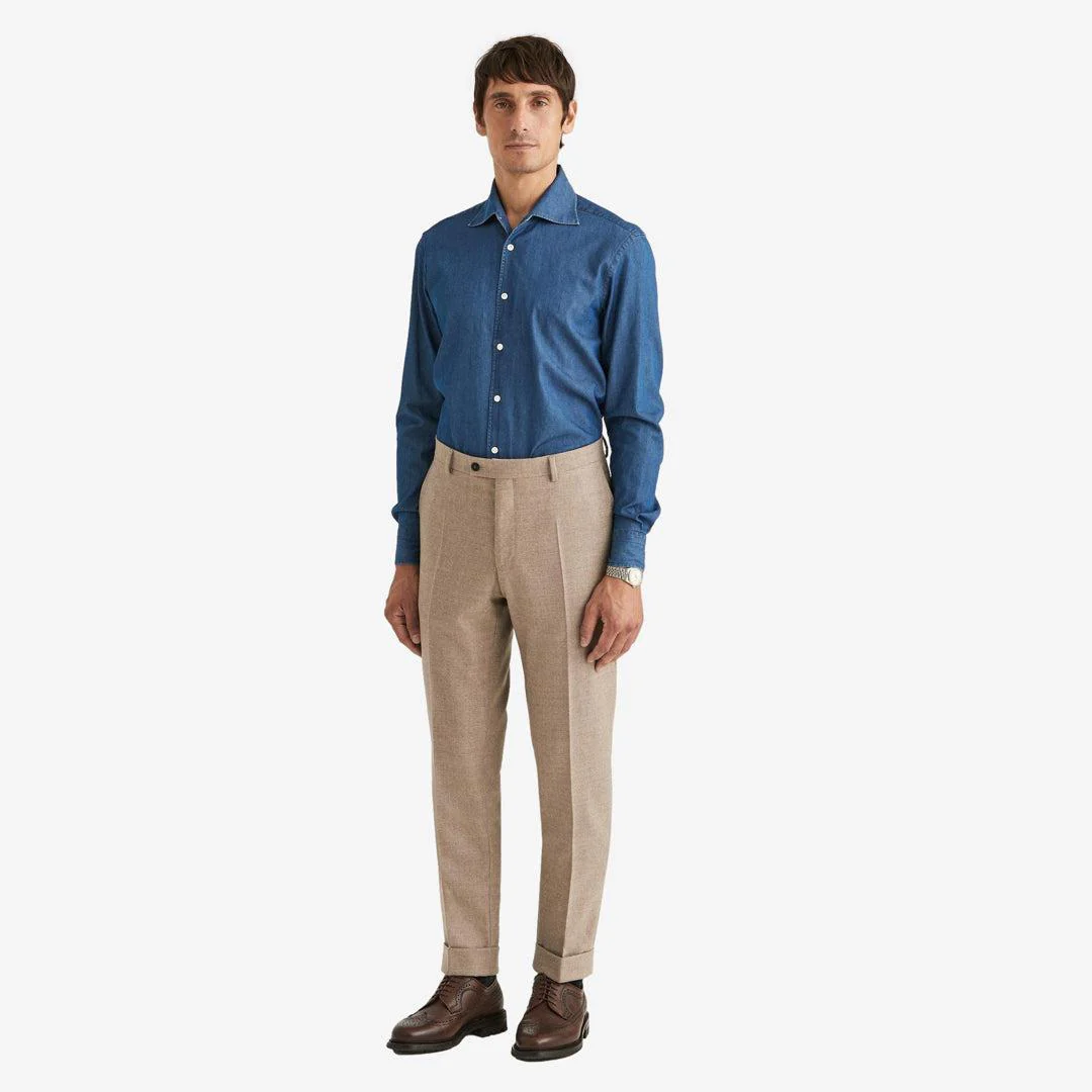 Prestige Flannel Trouser Khaki - Image 4